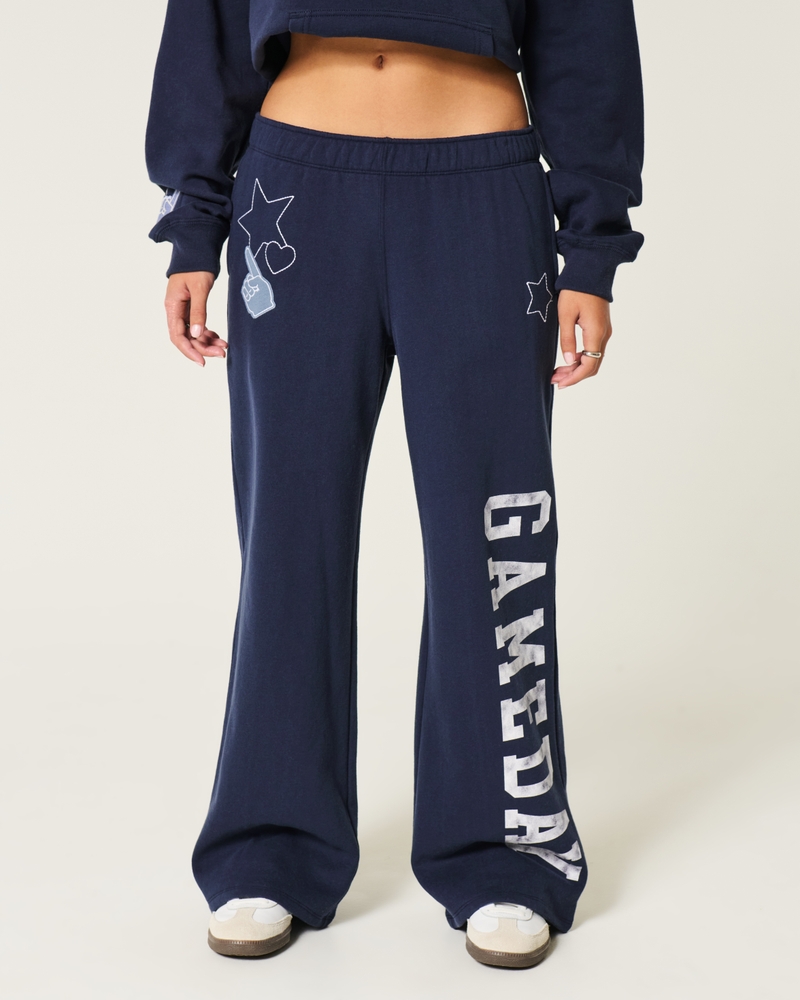 Gameday Graphic Wide-Leg Sweatpants