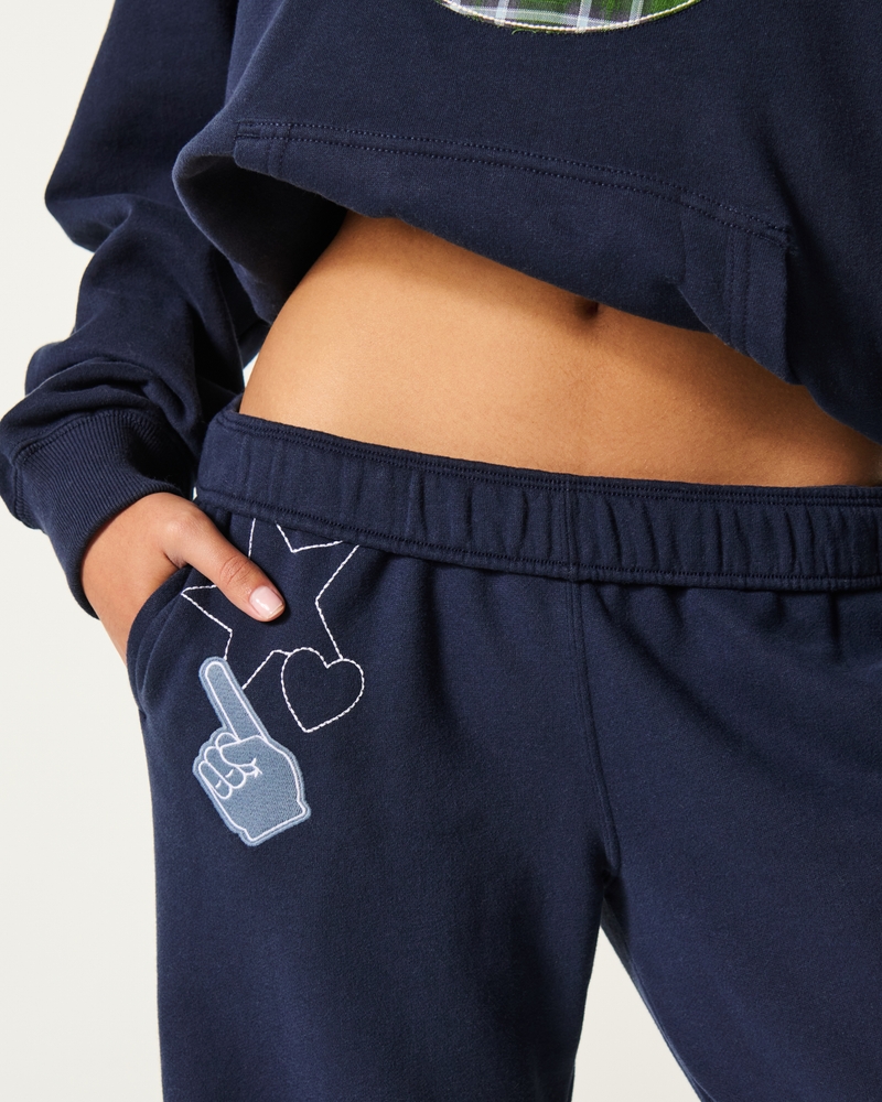 Gameday Graphic Wide-Leg Sweatpants