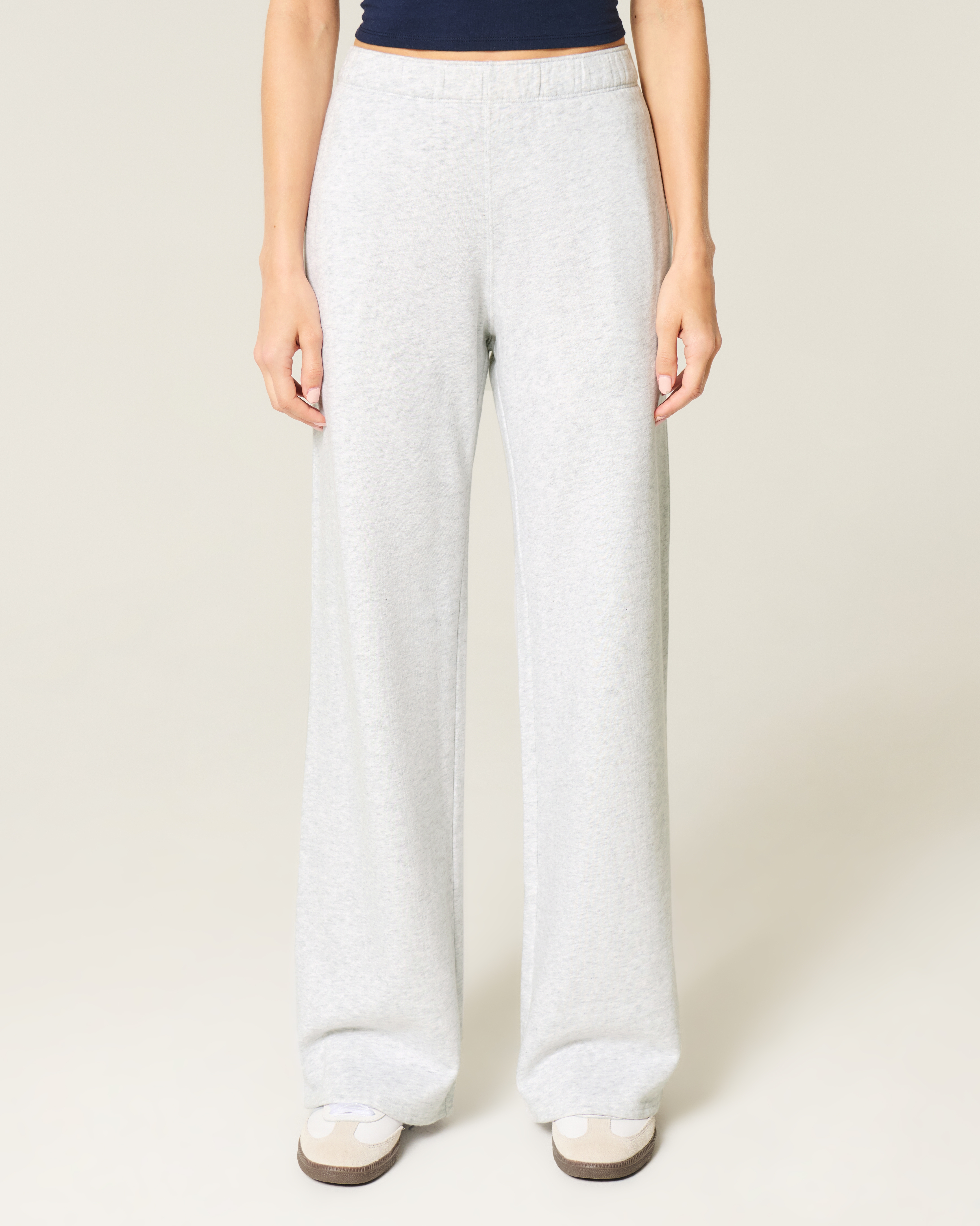 Heart Pocket Wide-Leg Sweatpants