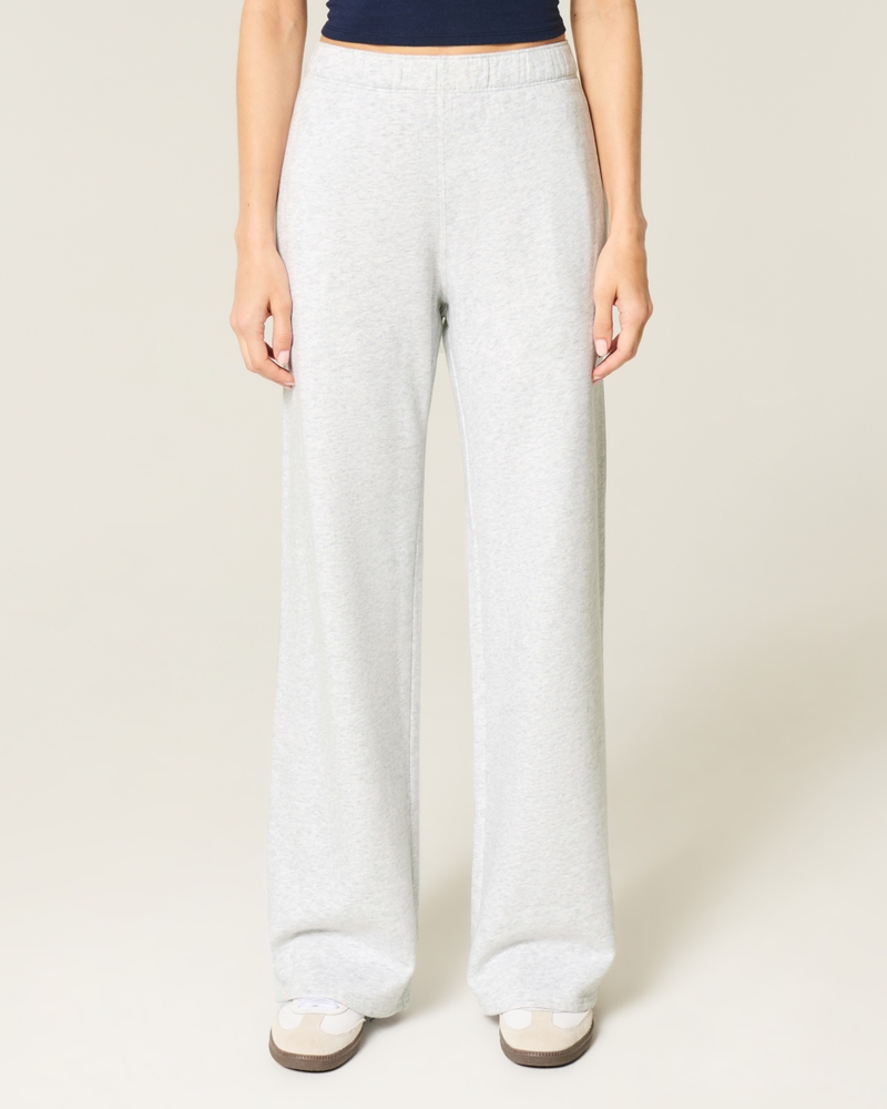 Heart Pocket Wide-Leg Sweatpants