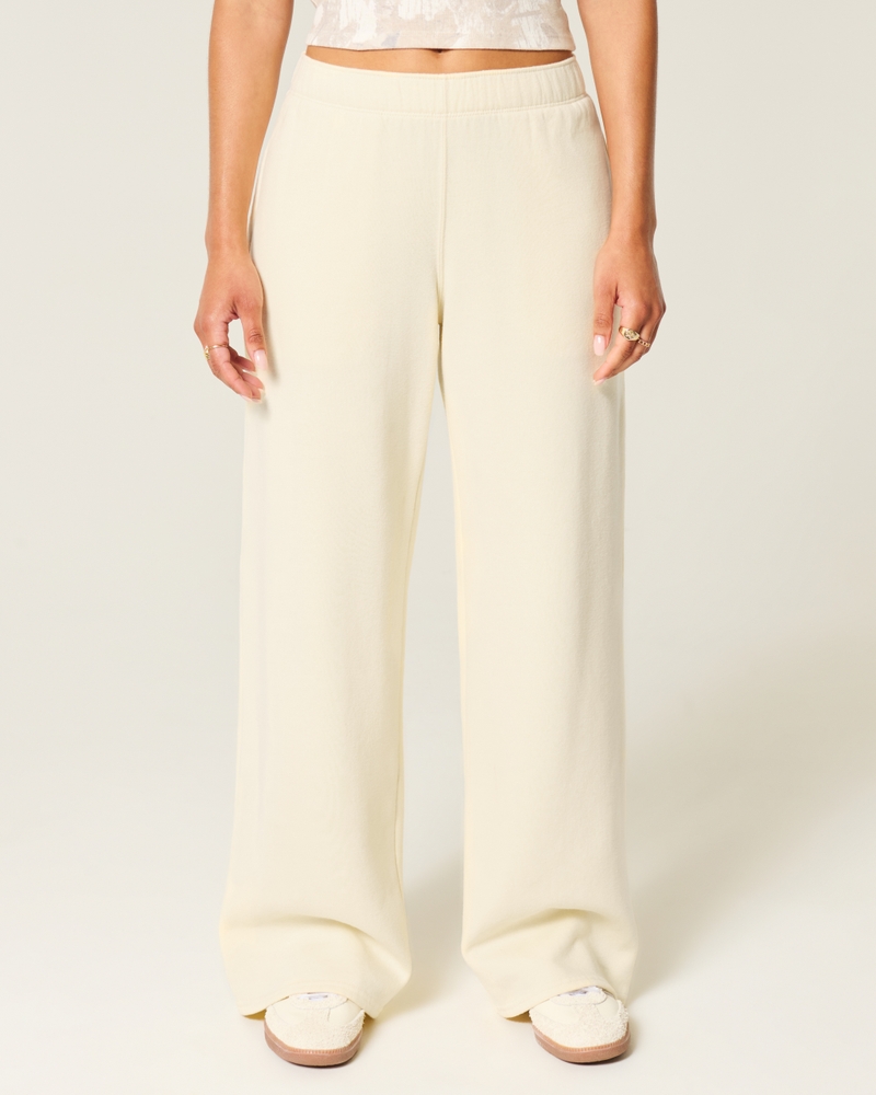 Love You Graphic Wide-Leg Sweatpants