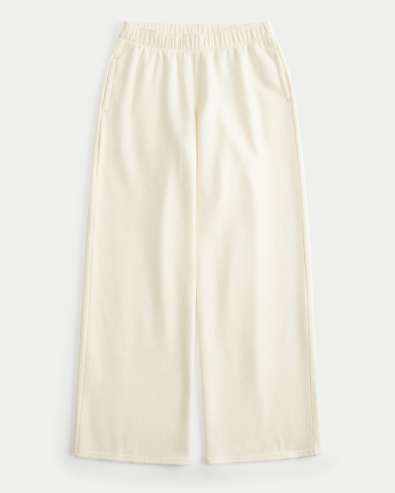 Love You Graphic Wide-Leg Sweatpants