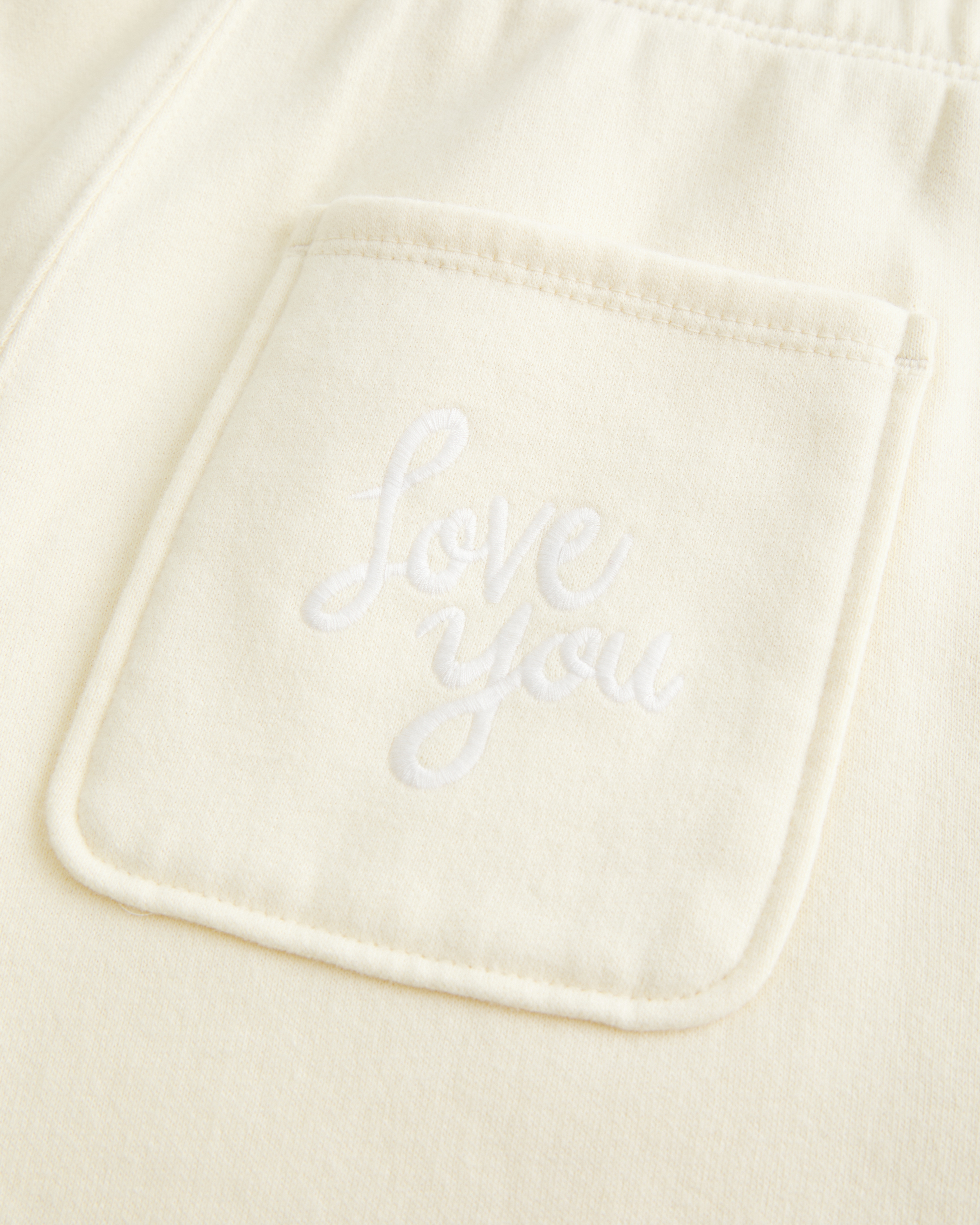 Love You Graphic Wide-Leg Sweatpants