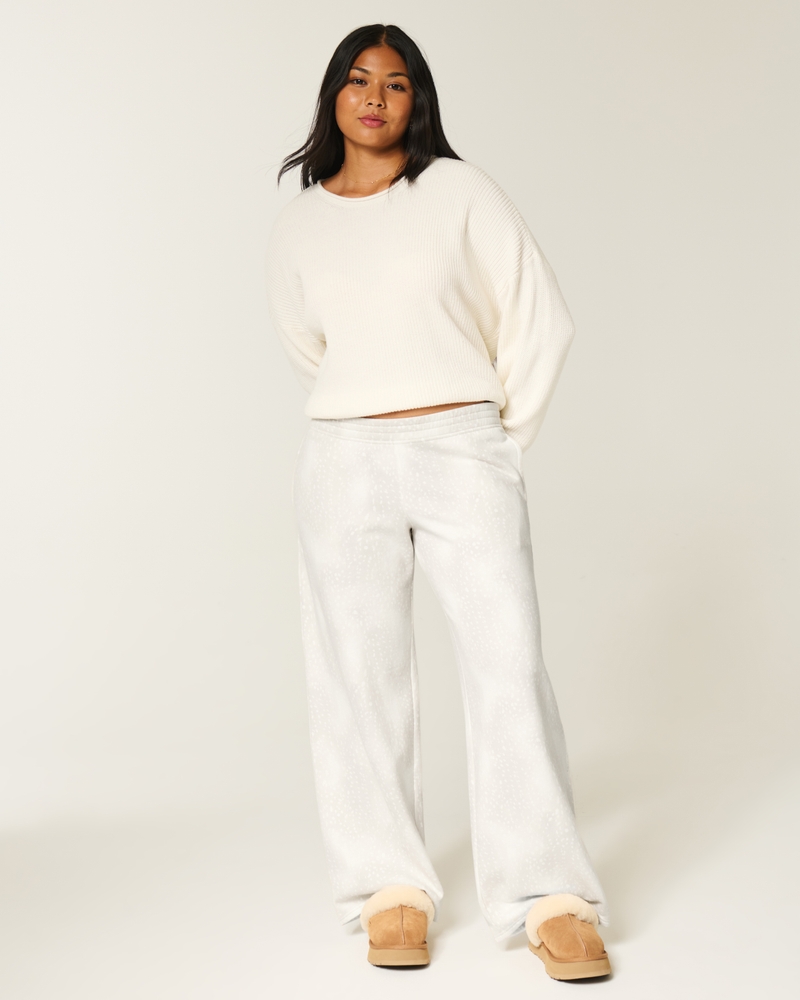 Doe Print Baggy Sweatpants