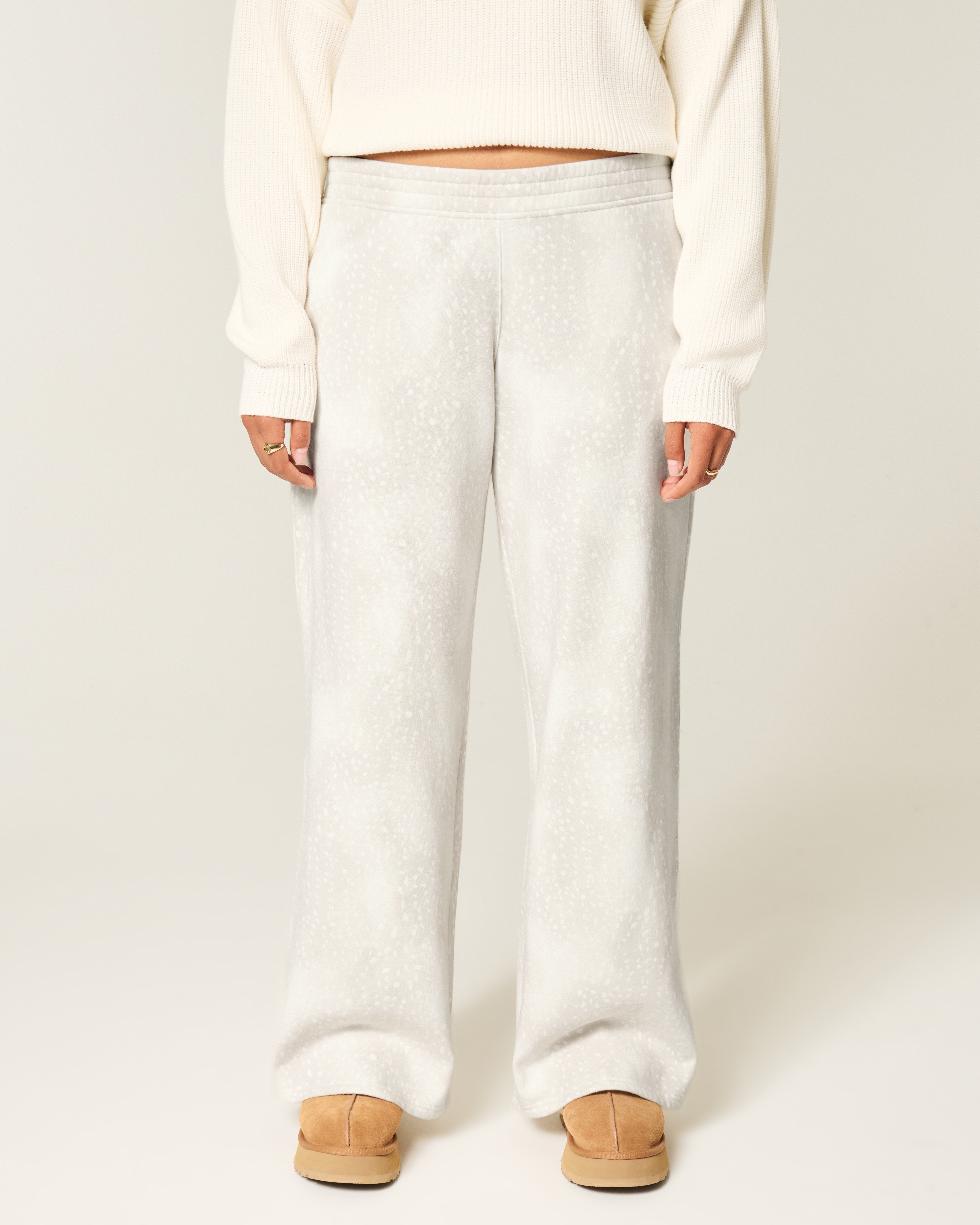 Doe Print Baggy Sweatpants