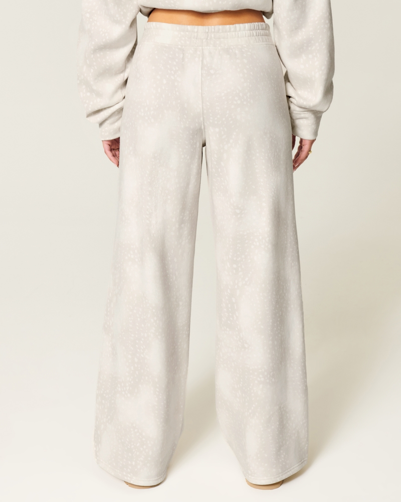 Light Doe Print Baggy Sweatpants