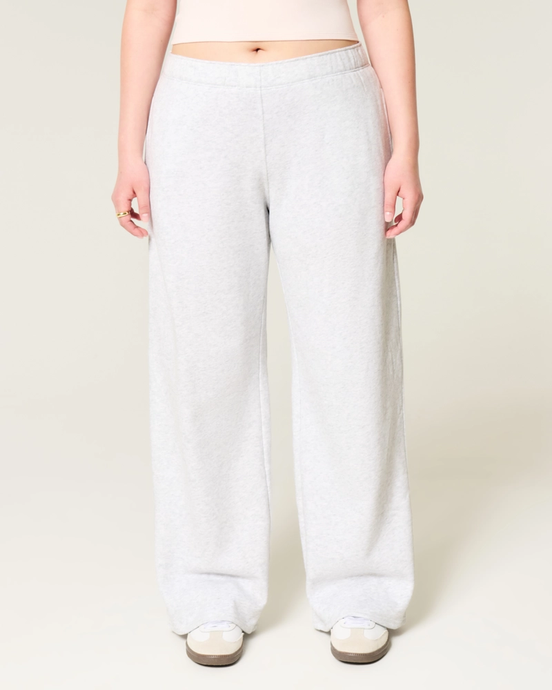 Bow Graphic Wide-Leg Sweatpants