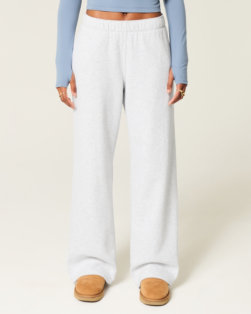 Deer Graphic Wide-Leg Sweatpants