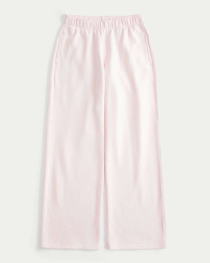 Heart Pocket Wide-Leg Sweatpants