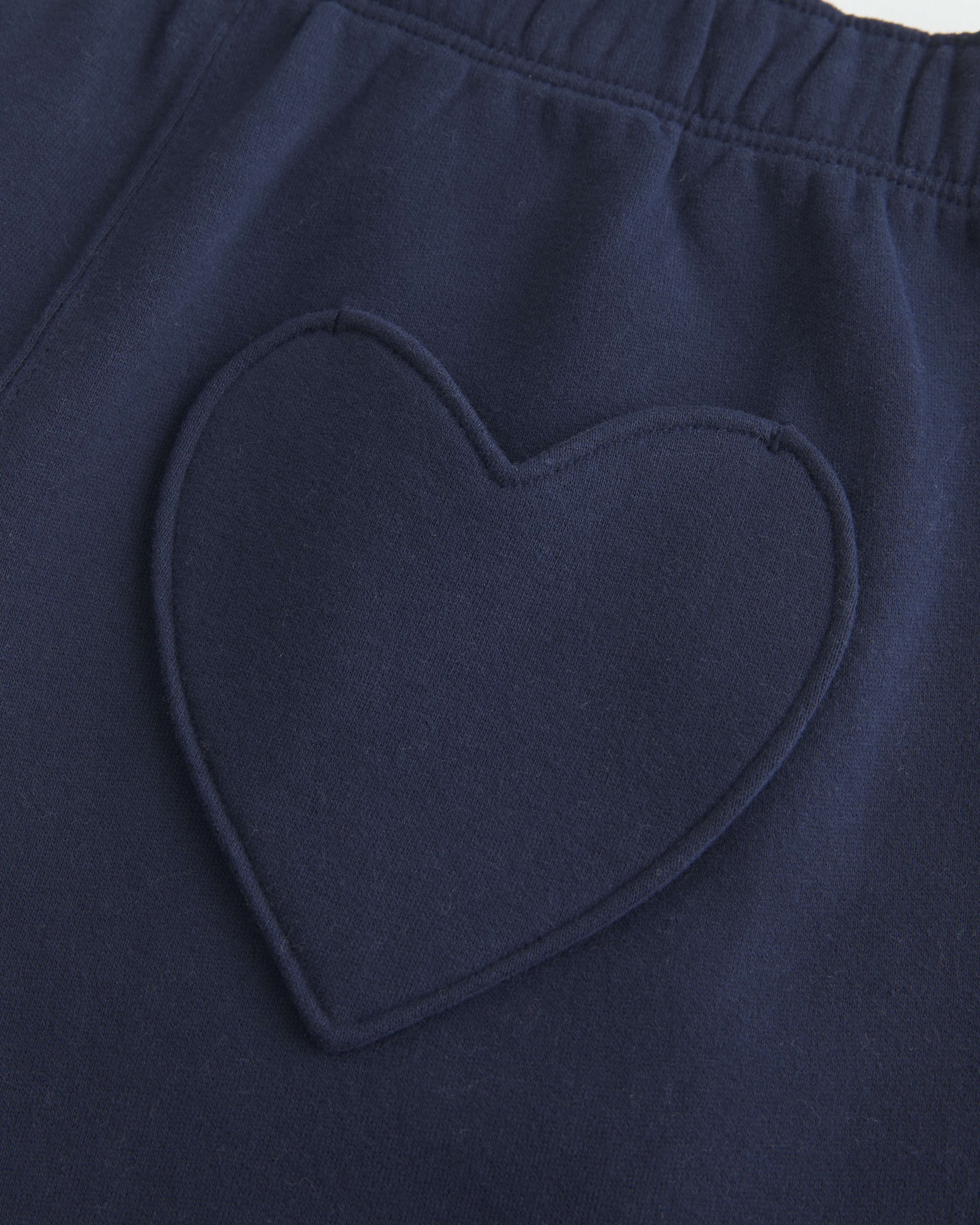 Heart Pocket Wide-Leg Sweatpants