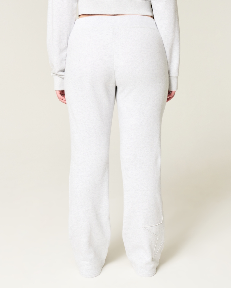 Pantalones de chándal boot-cut con gráfico de estrellas