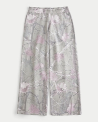 Hollister Feel Good Fleece Oversized Floral Pattern Hoodie