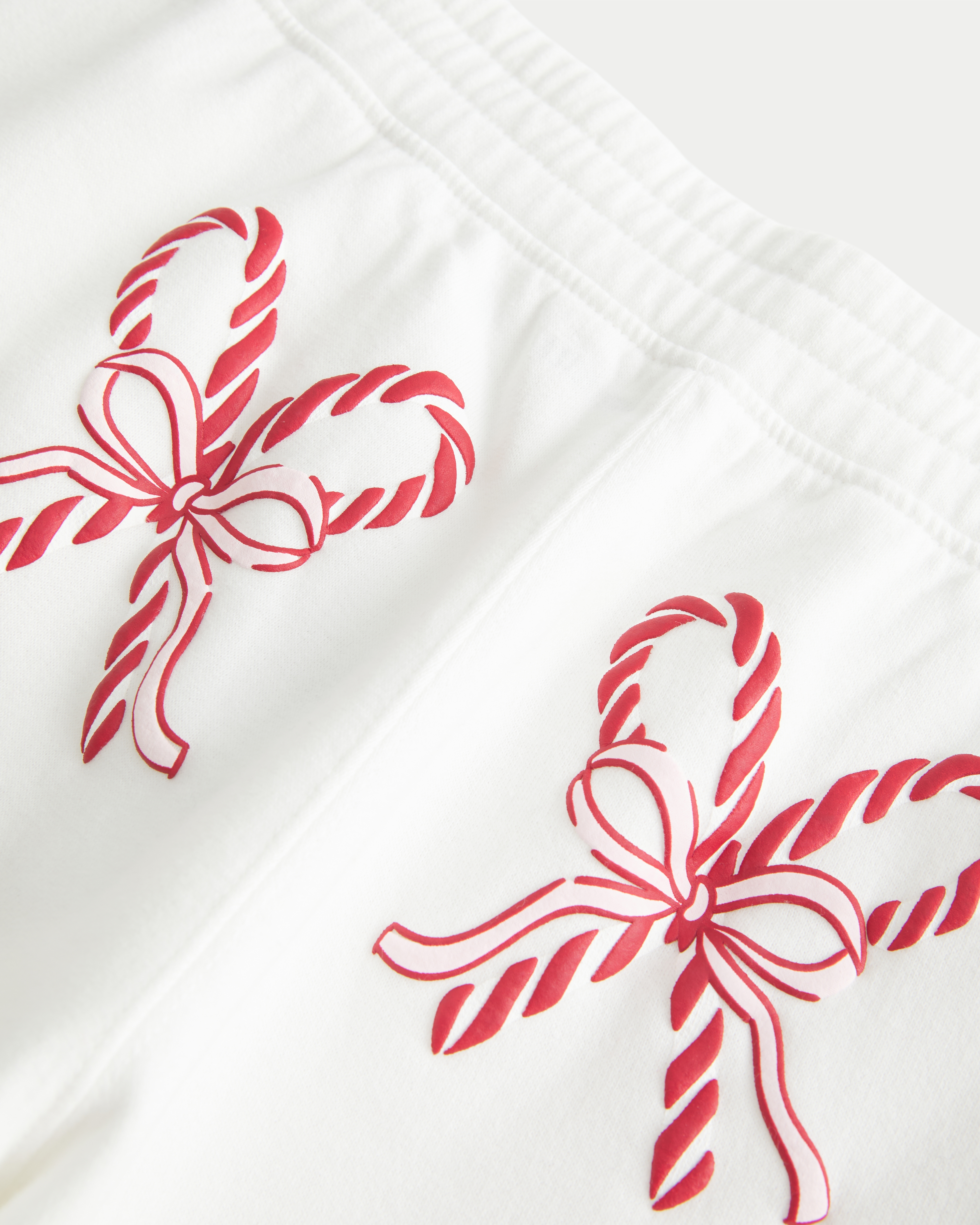 Candy Cane Graphic Baggy Sweatpants