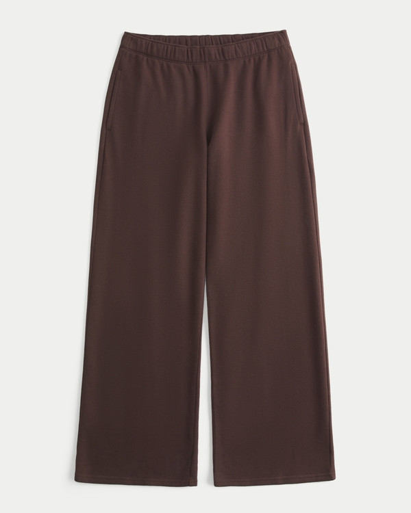 Heart Pocket Wide-Leg Sweatpants