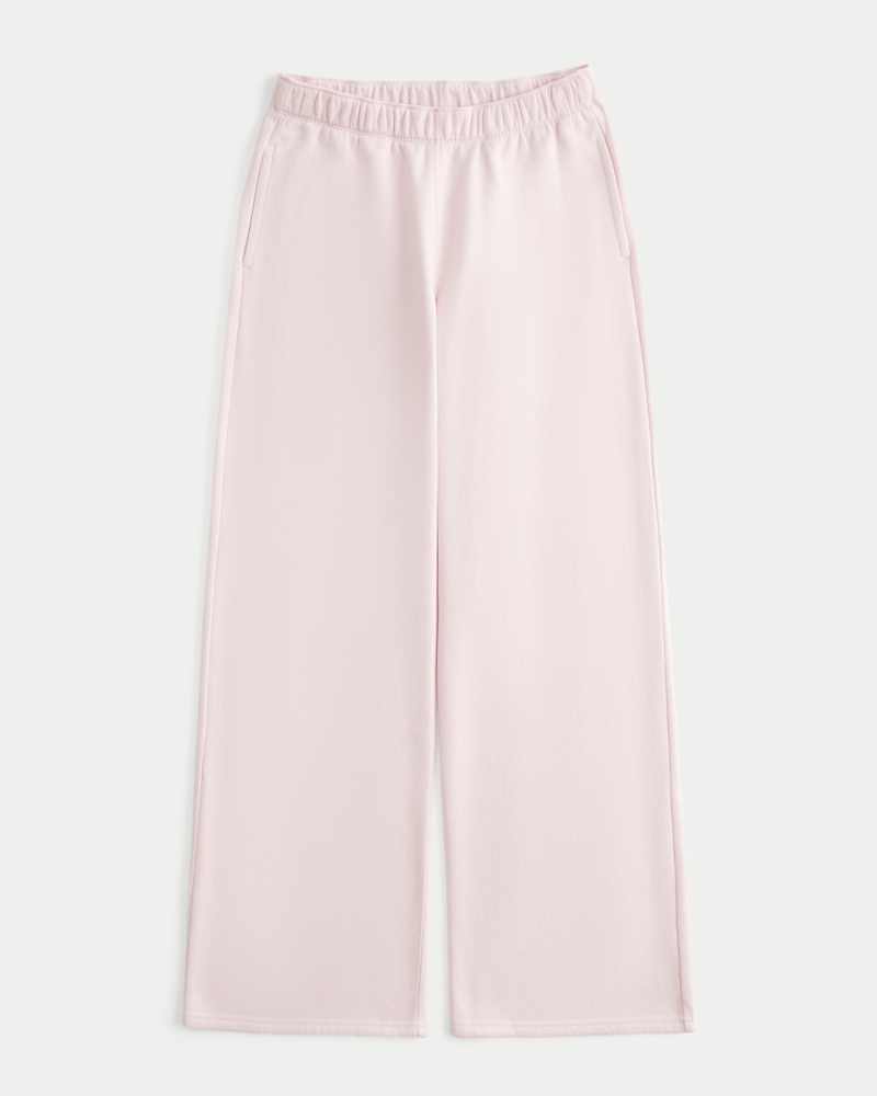 Heart Pocket Wide-Leg Sweatpants