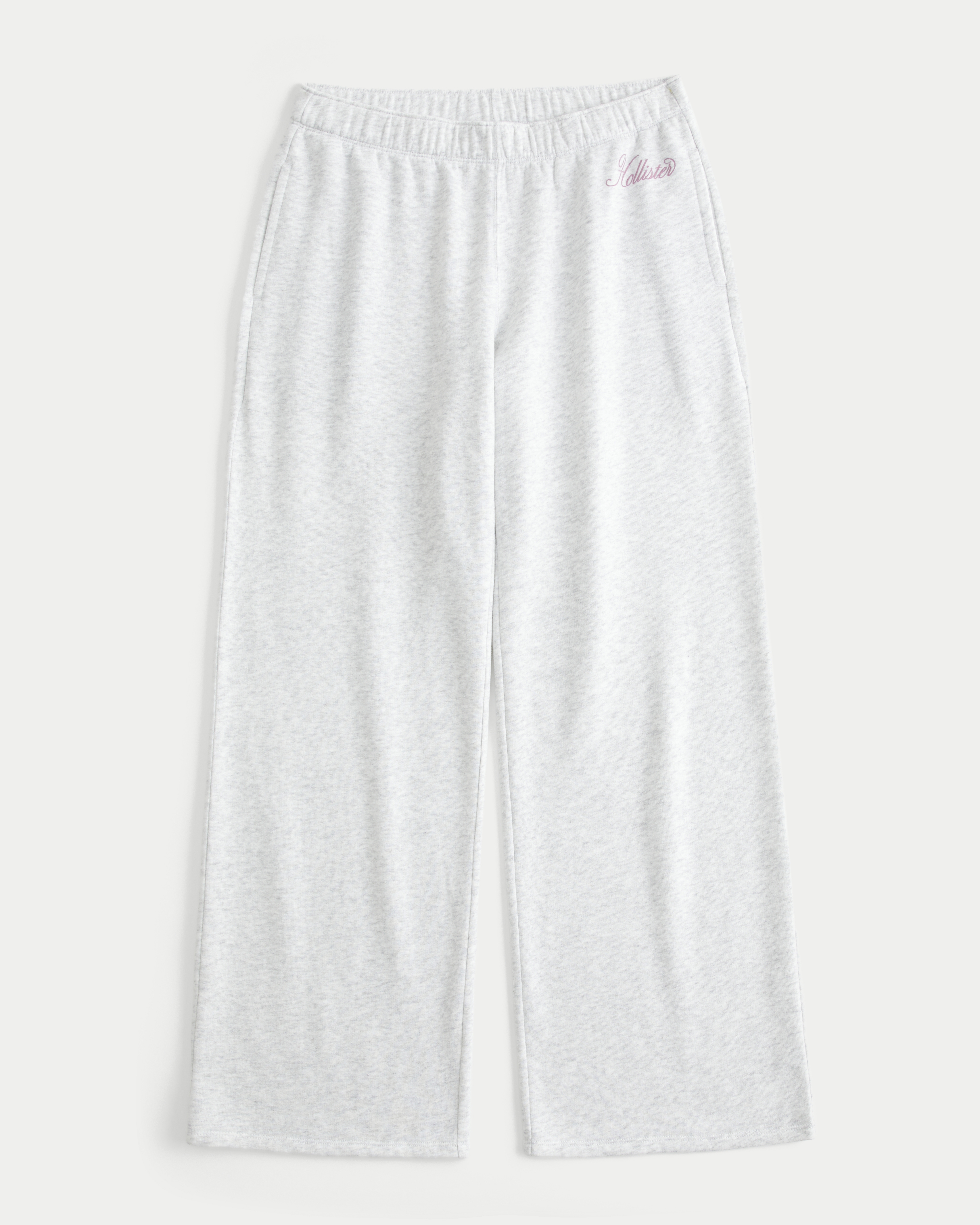 Hollister Feel Good Sparkle Logo Graphic Wide-Leg Sweatpants