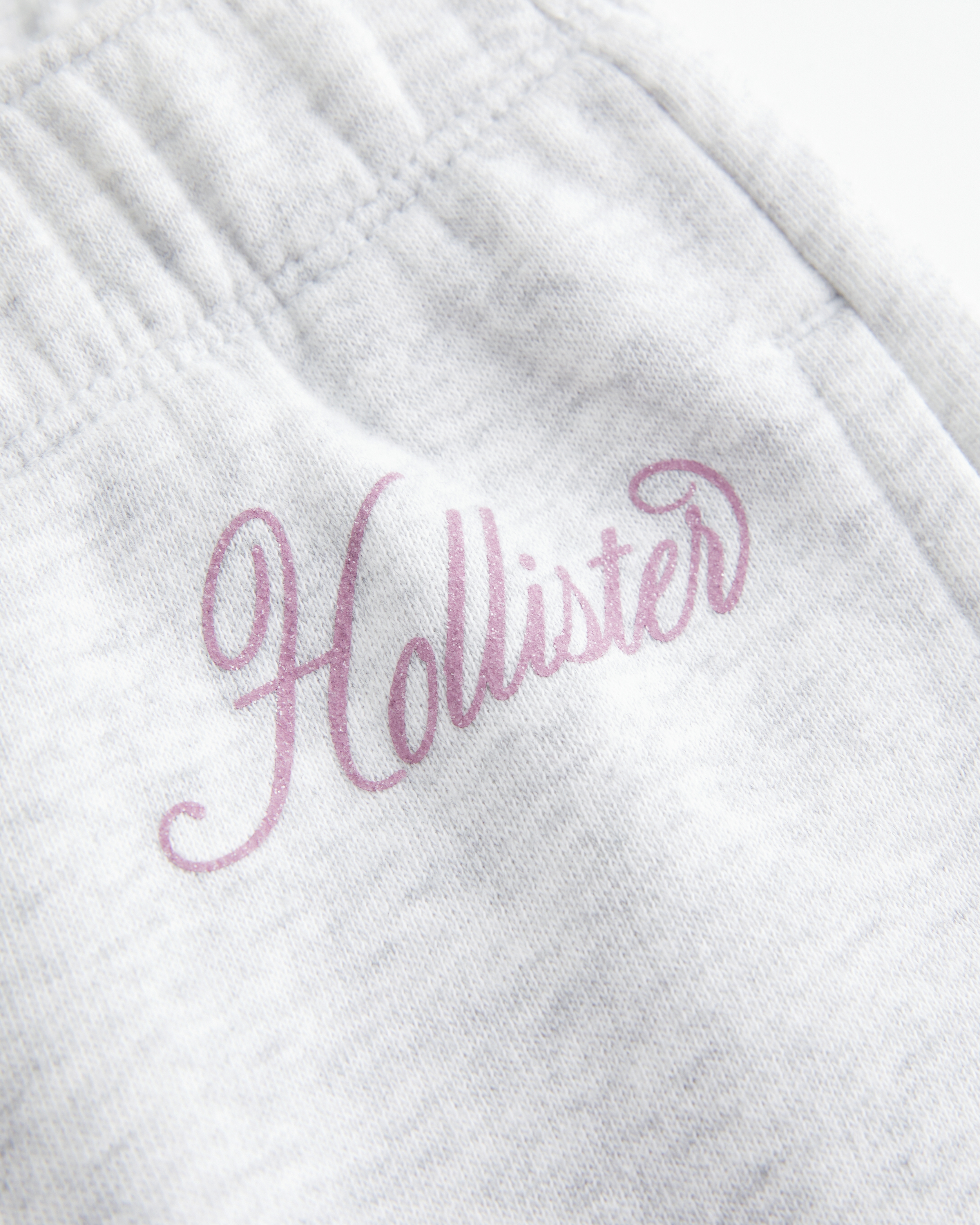 Hollister Feel Good Sparkle Logo Graphic Wide-Leg Sweatpants