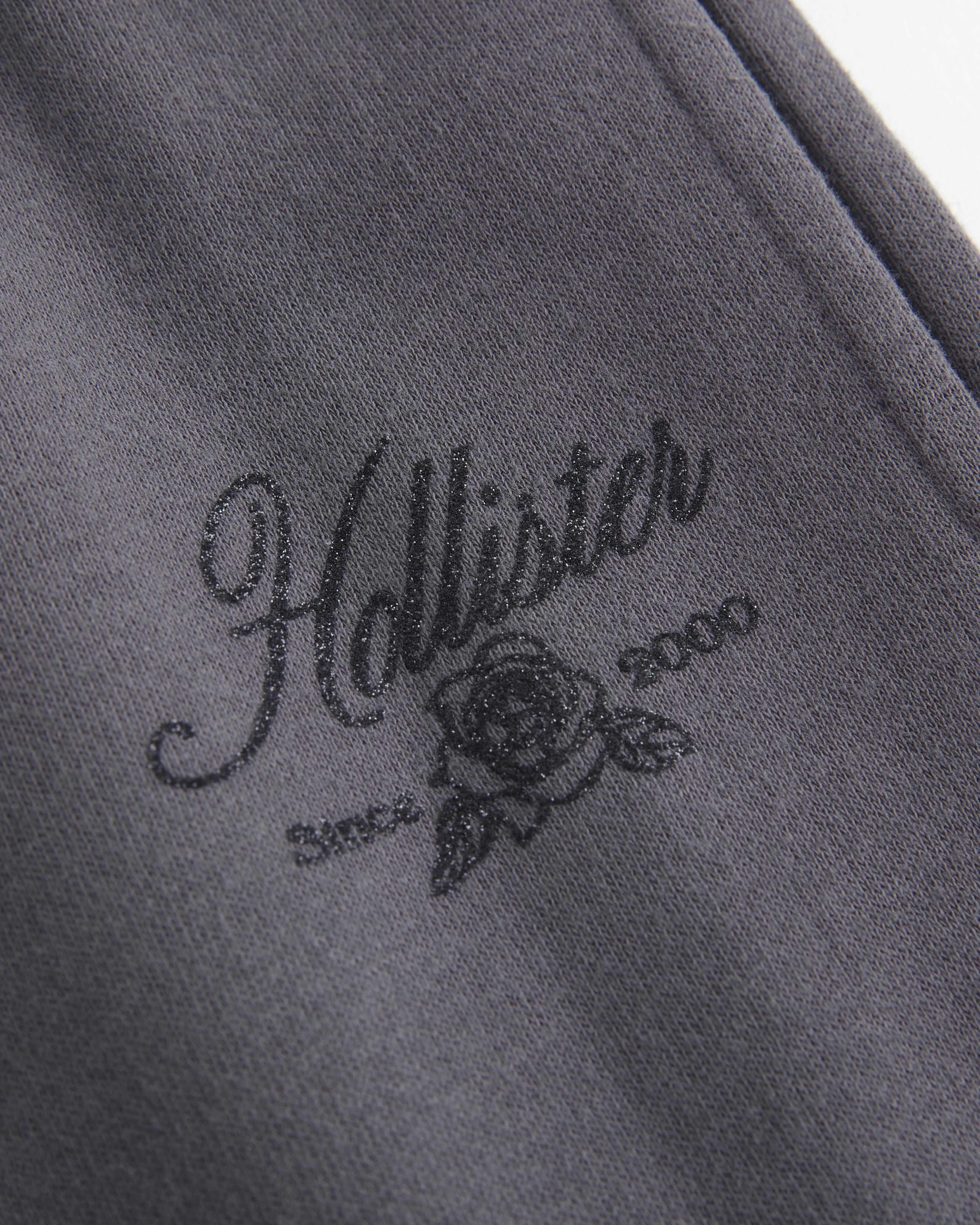 Hollister Feel Good Sparkle Logo Graphic Wide-Leg Sweatpants