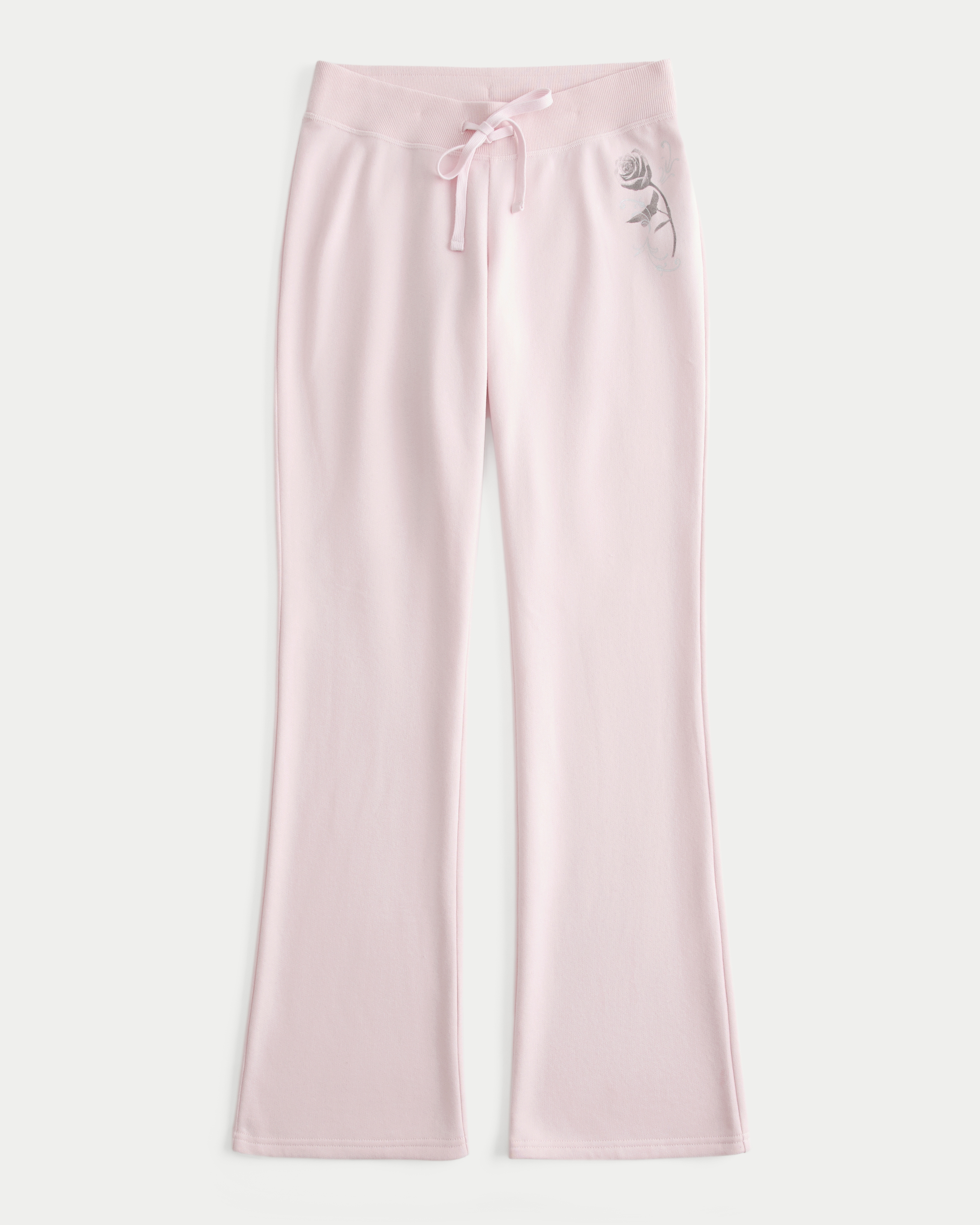 Rose Graphic Boot Sweatpants