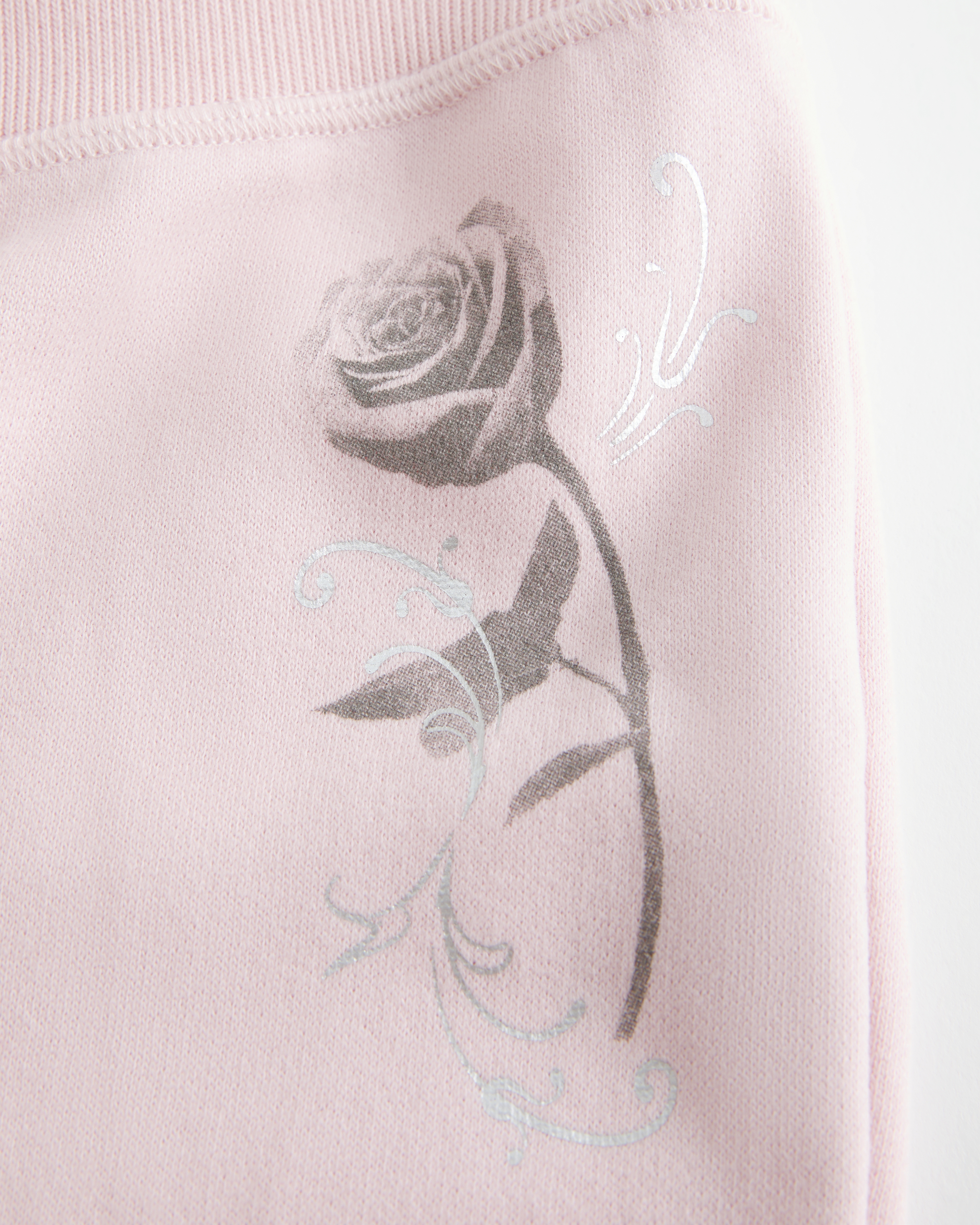 Rose Graphic Boot Sweatpants