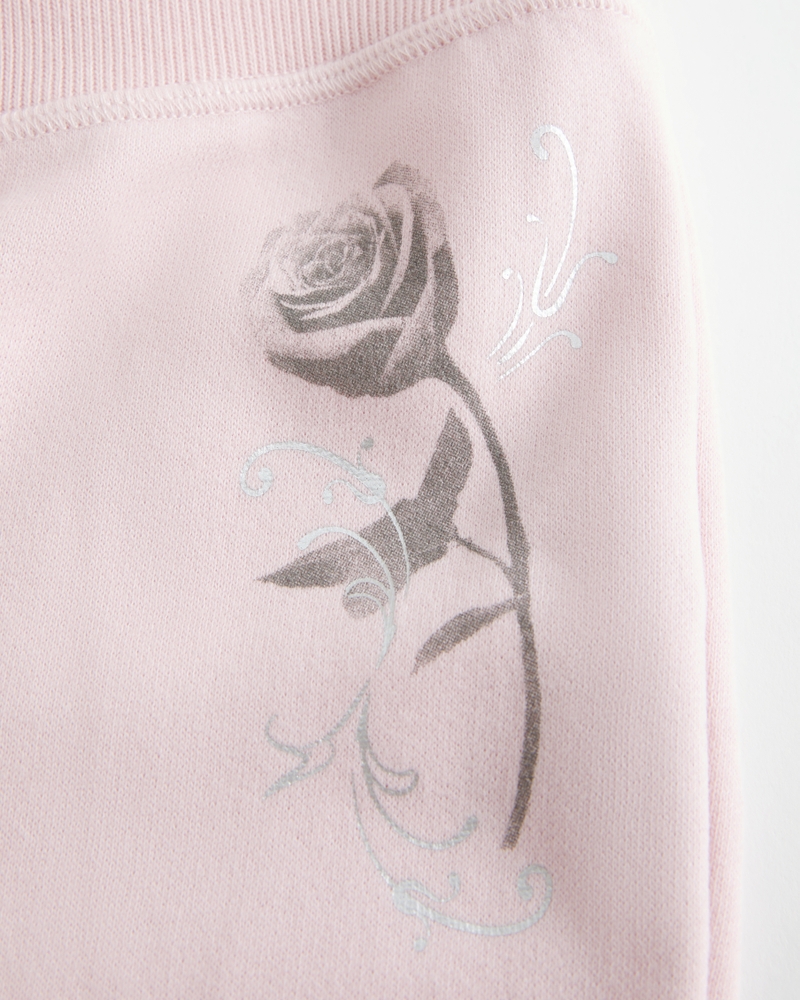 Rose Graphic Boot Sweatpants