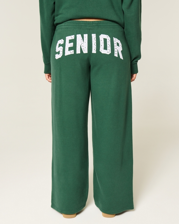 Senior Graphic Baggy Sweatpants, Spruce view 1