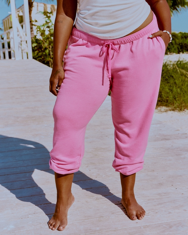 Fleece Icon Joggers, Dark Pink view 1