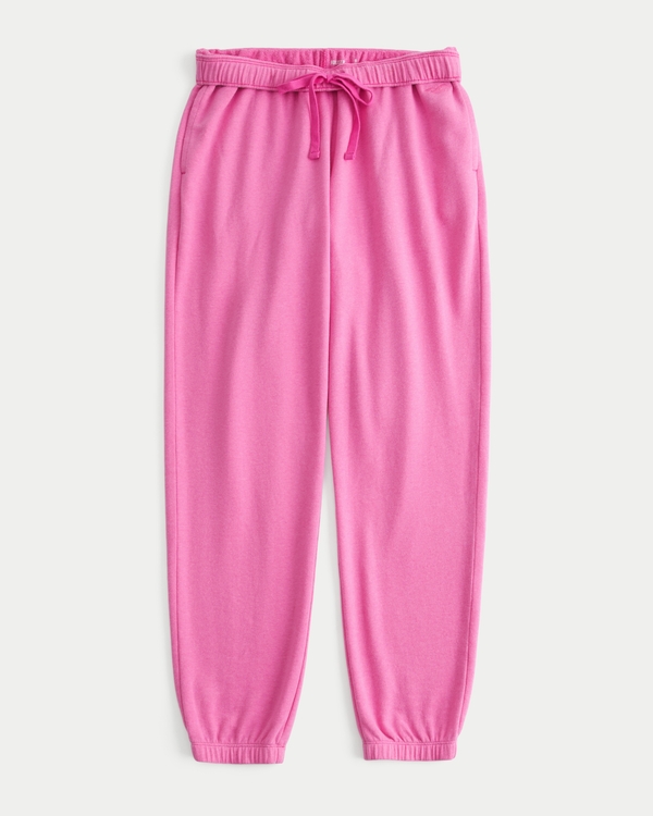 Fleece Icon Joggers, Dark Pink view 2