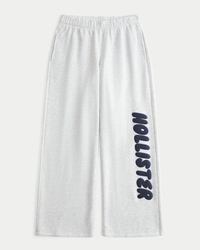 Logo Graphic Wide-Leg Sweatpants