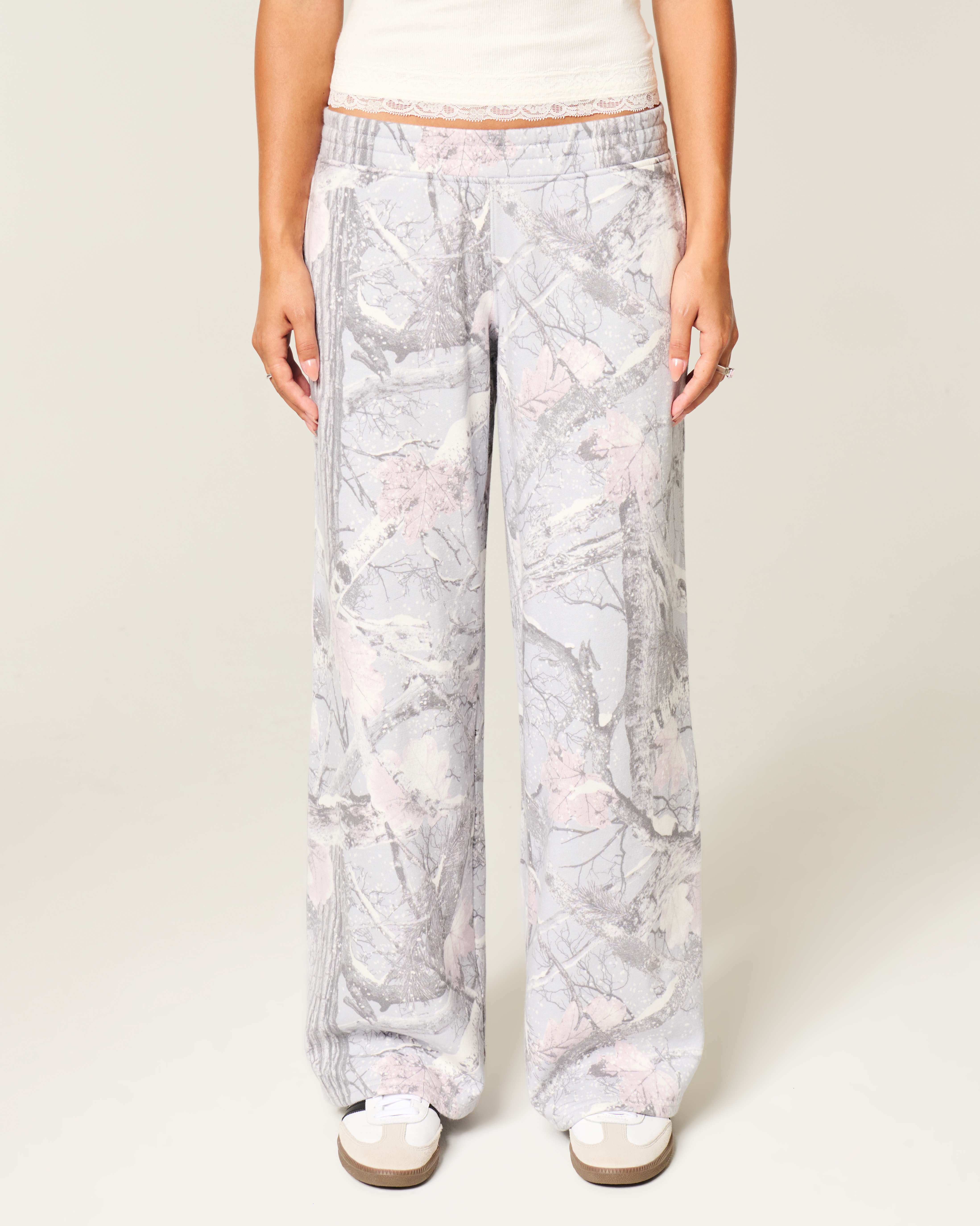 Snow Camo Baggy Sweatpants