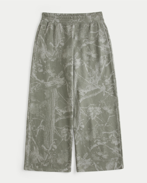 Olive Camo Baggy Sweatpants