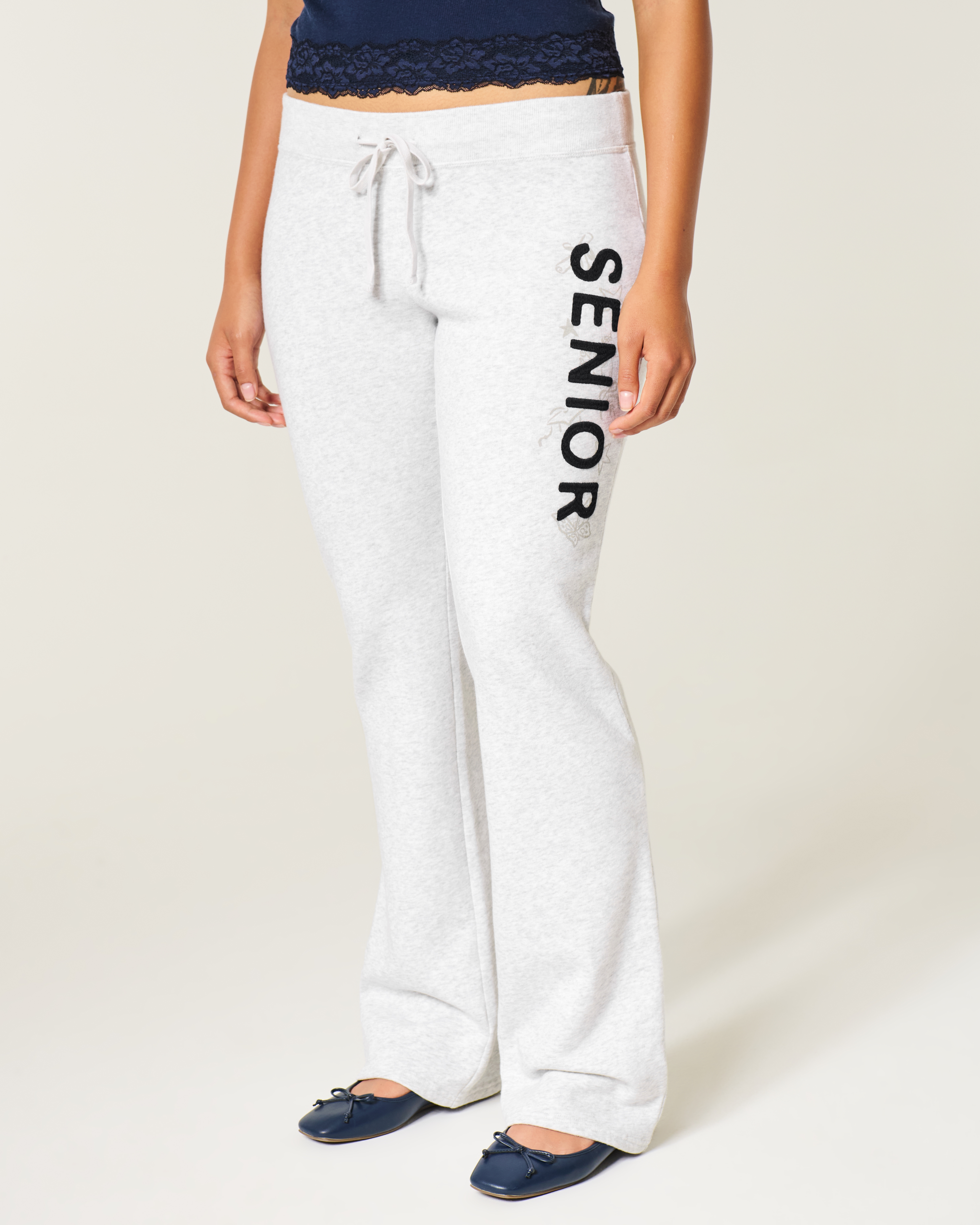Hollister Feel Good Senior Graphic Bootcut Sweatpants