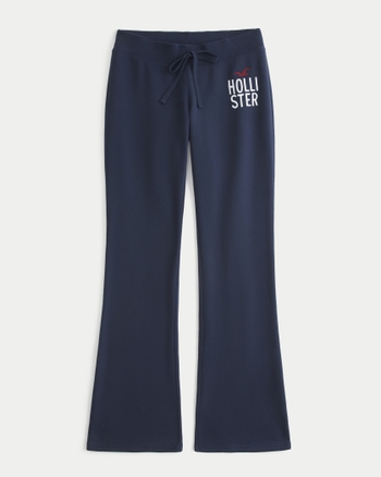 Women's Logo Graphic Boot Sweatpants | Women's Bottoms | HollisterCo.ca