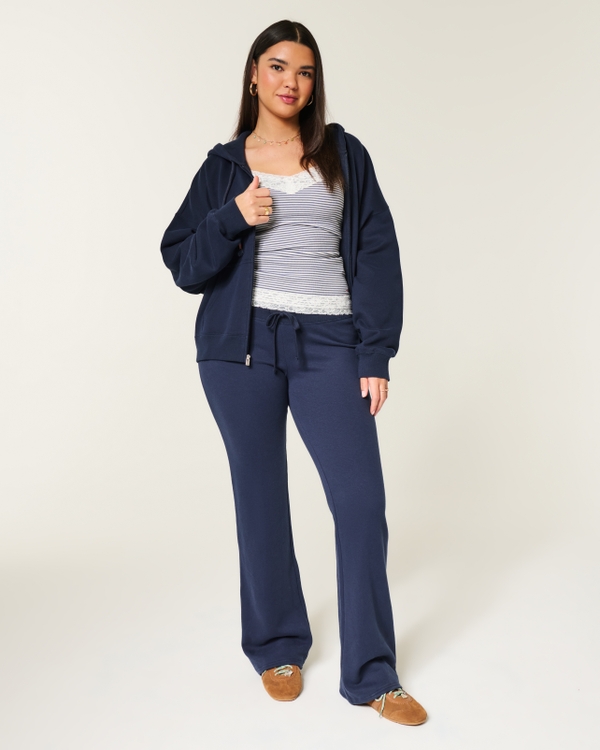 Bootcut Sweatpants, Navy Blue view 1