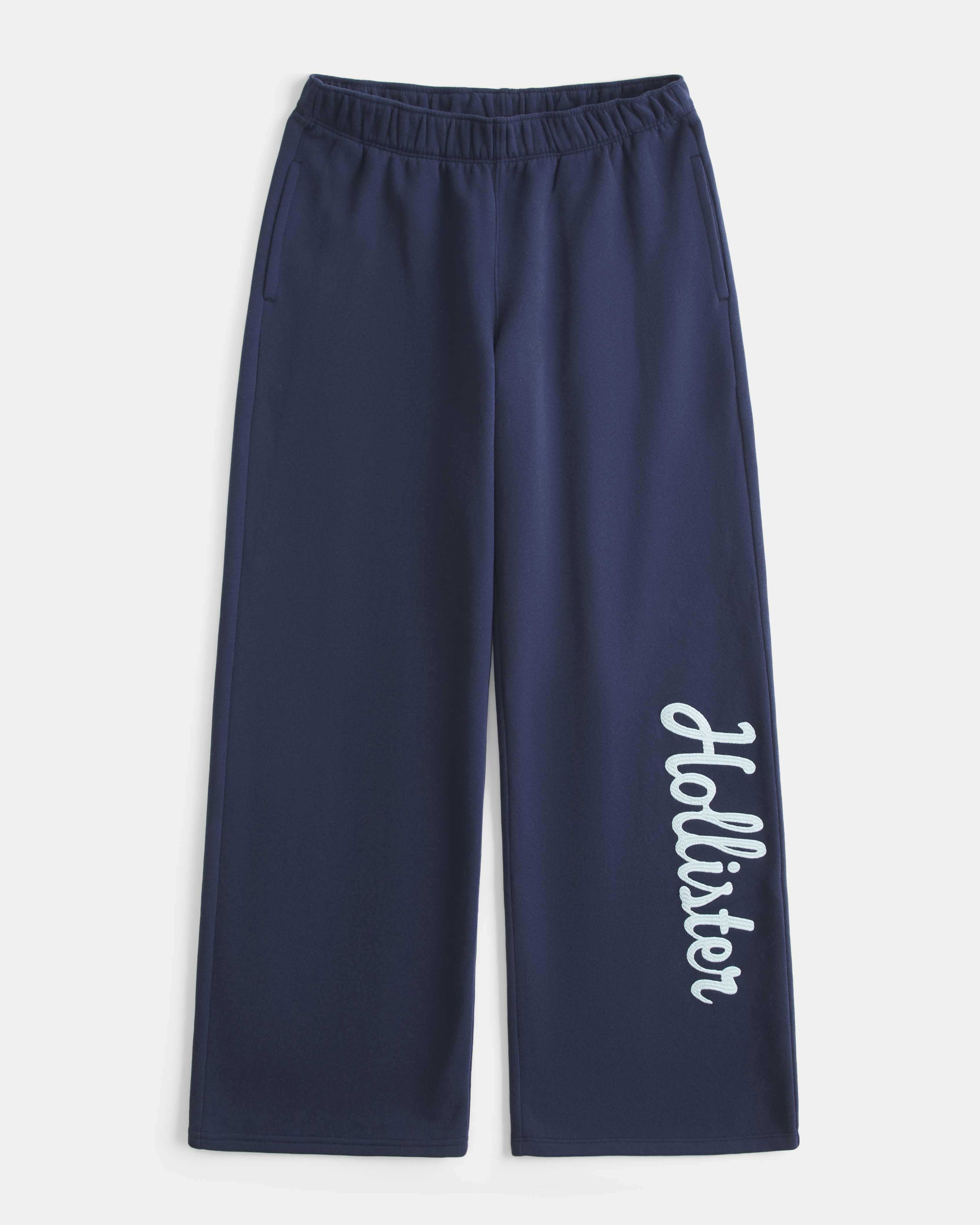 Hollister Feel Good Wide-Leg Logo Graphic Sweatpants