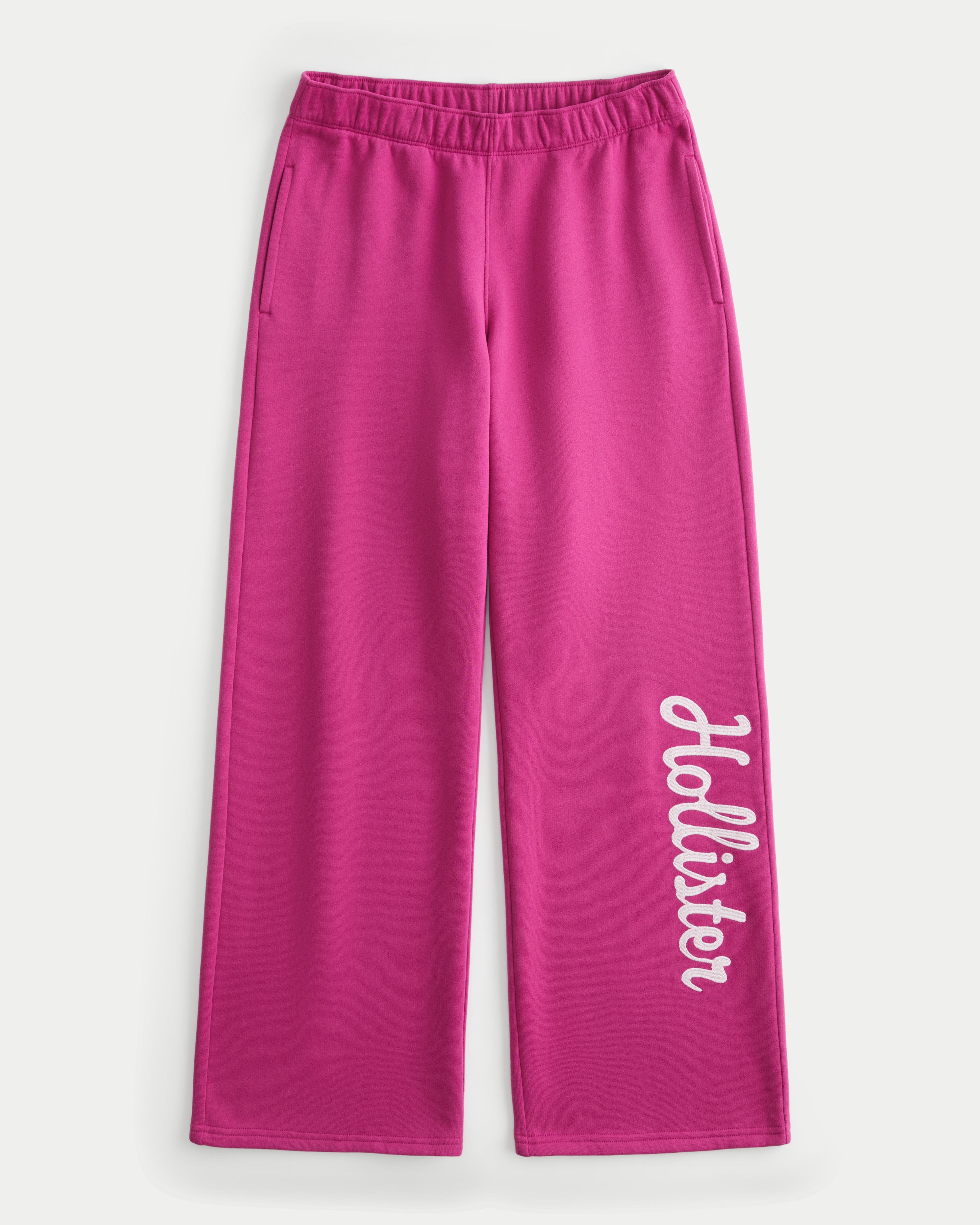 Hollister Feel Good Wide-Leg Logo Graphic Sweatpants