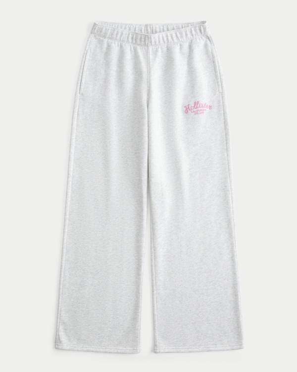 ウィメンズ Hollister Feel Good ワイドレッグ ロゴ グラフィック