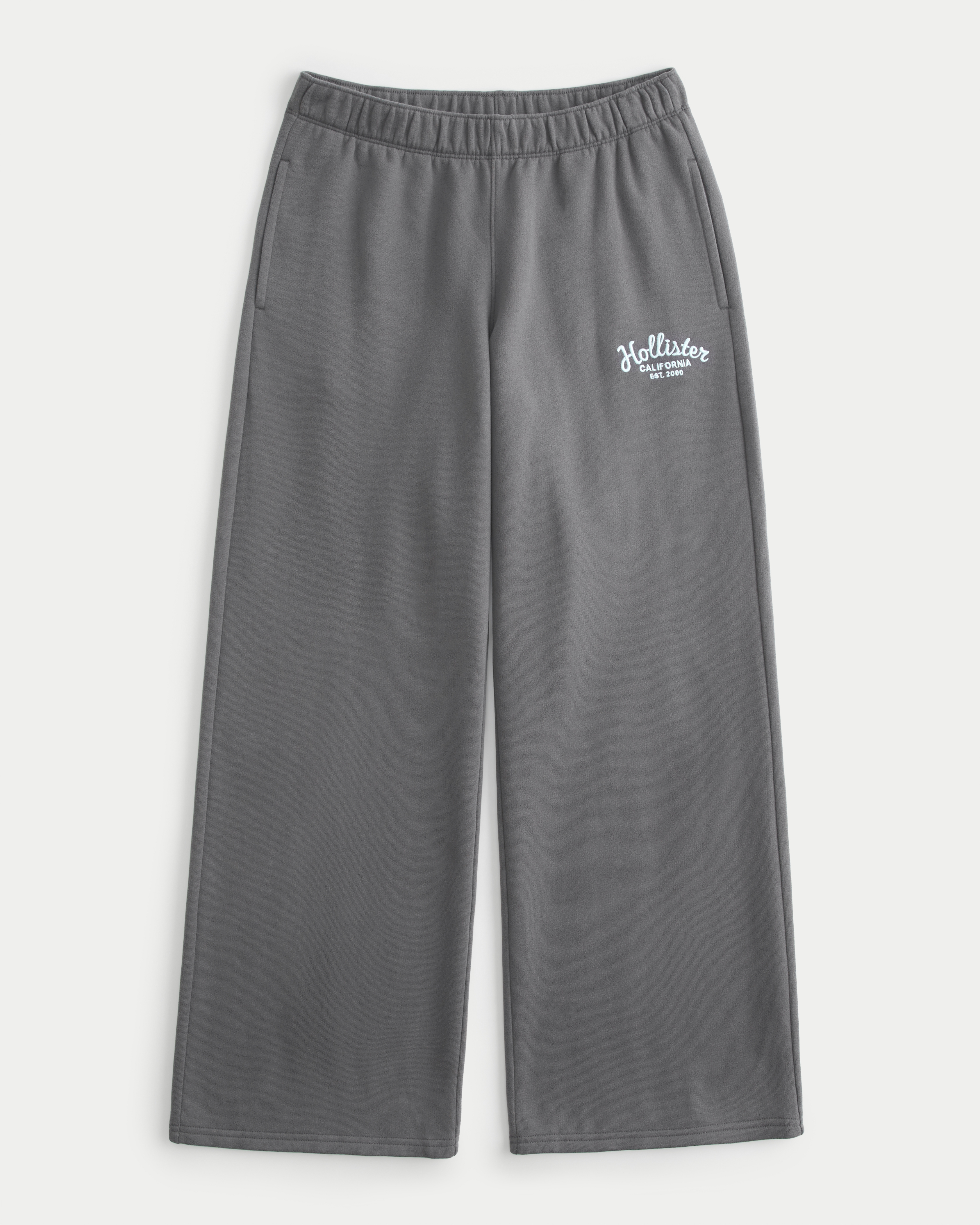Hollister Feel Good Wide-Leg Logo Graphic Sweatpants