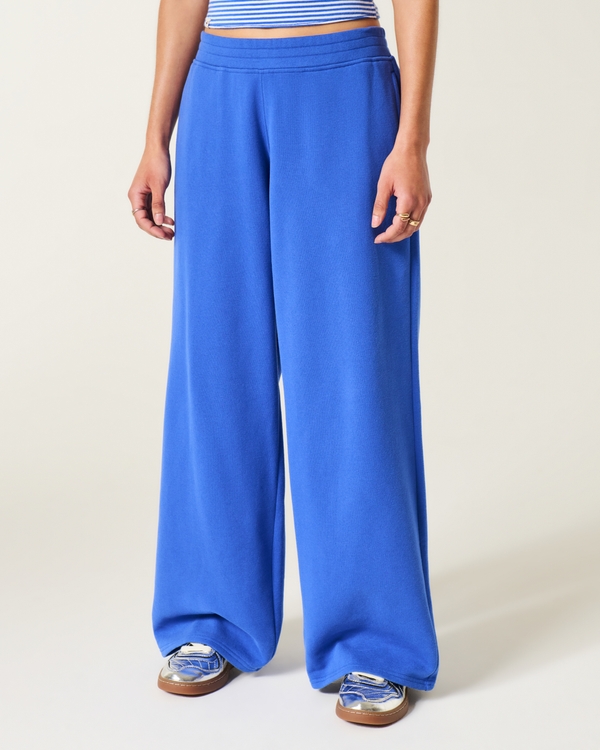 Low-Rise Baggy Sweatpants, Cobalt view 2