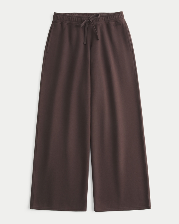 Hollister Feel Good Low-Rise Baggy Sweatpants, Light Brown Lace view 1