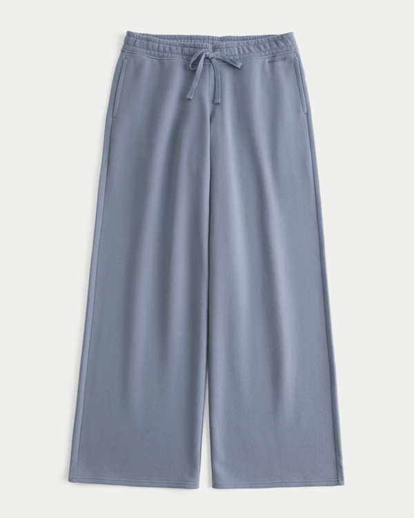Low-Rise Baggy Sweatpants, Blue view 1