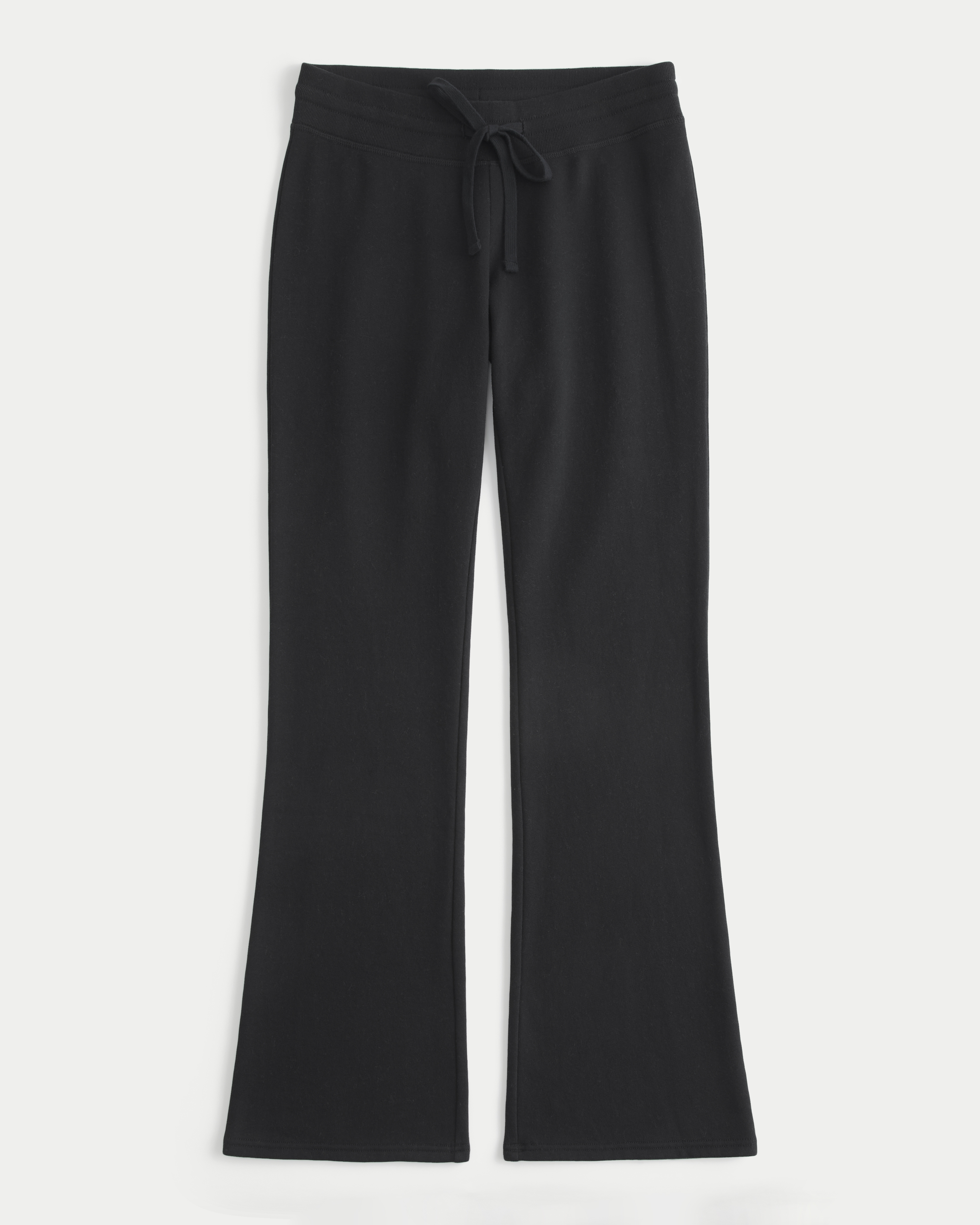 Hollister Feel Good Low-rise Bootcut Sweatpants In Black