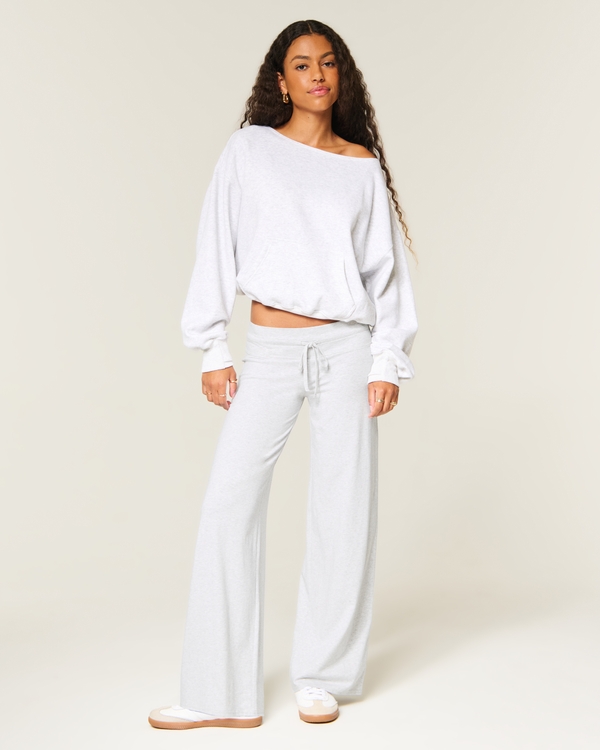 Knit Wide-Leg Pants
