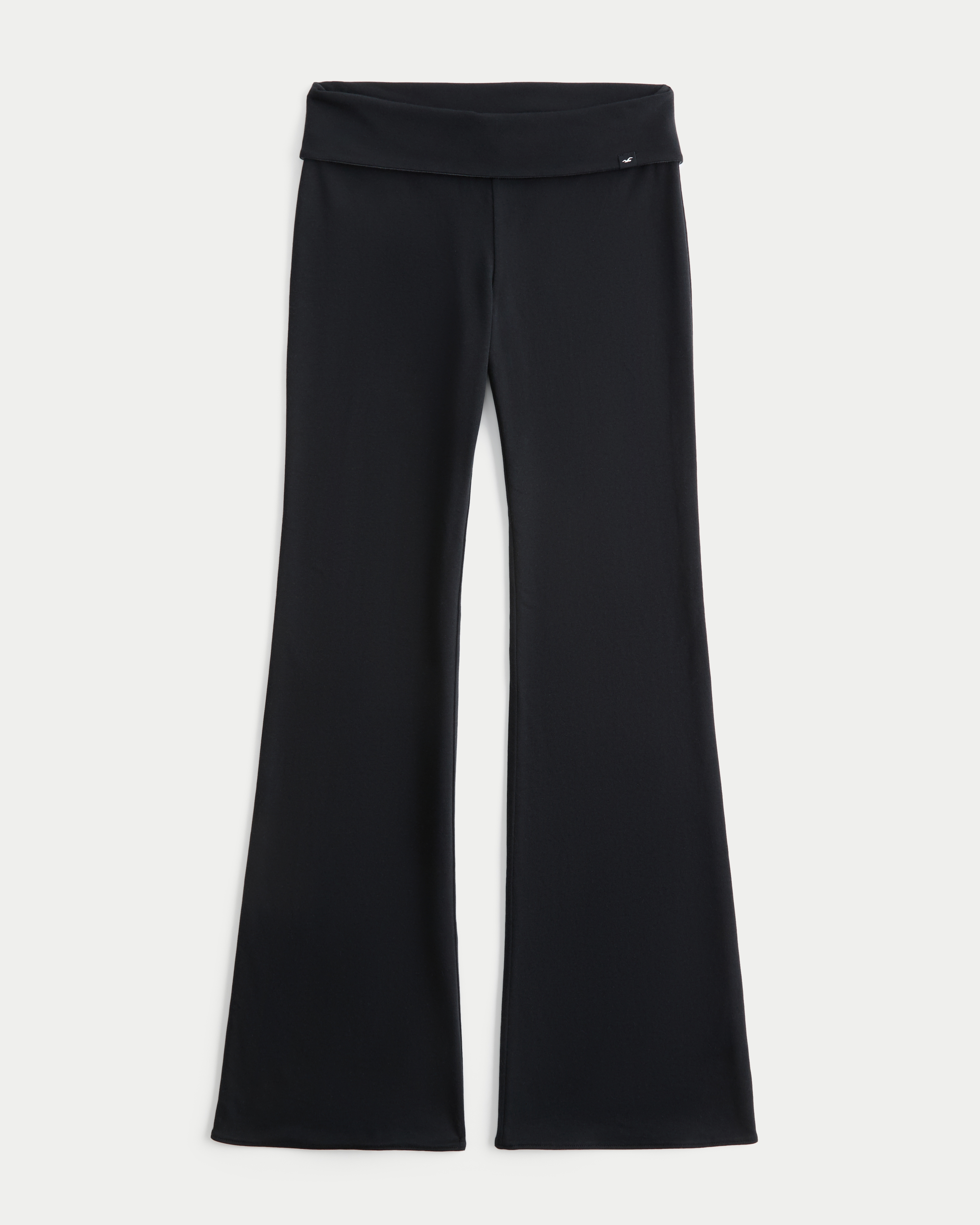 Hollister Callie Reversible Knit Foldover Flare Pants