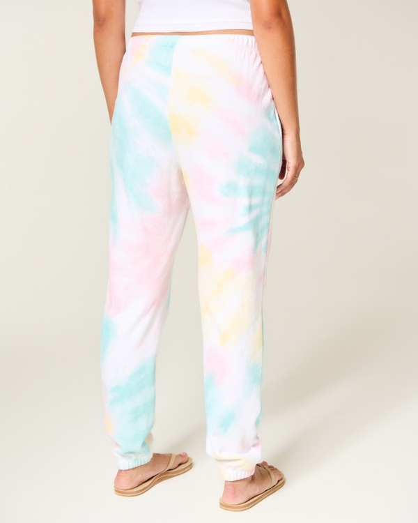 Logo Graphic Wash Effect Terry Joggers