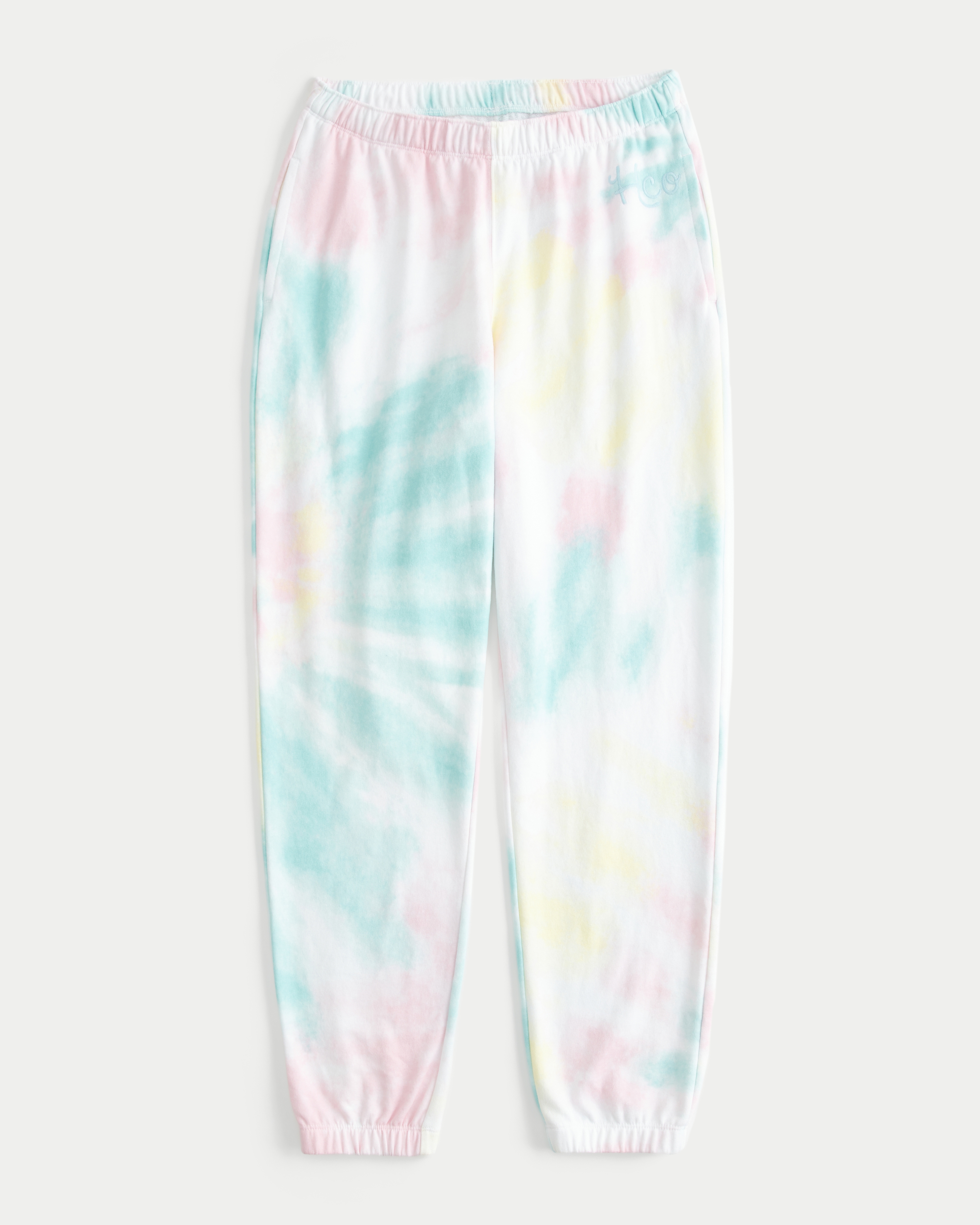 Logo Graphic Wash Effect Terry Joggers