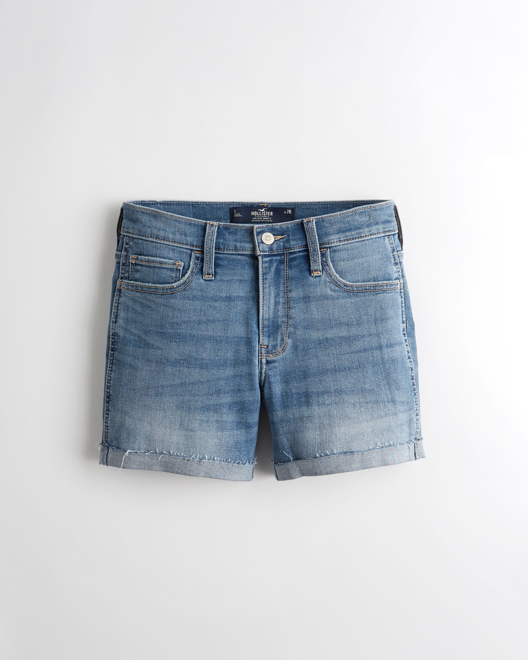 shorts jeans da hollister feminino