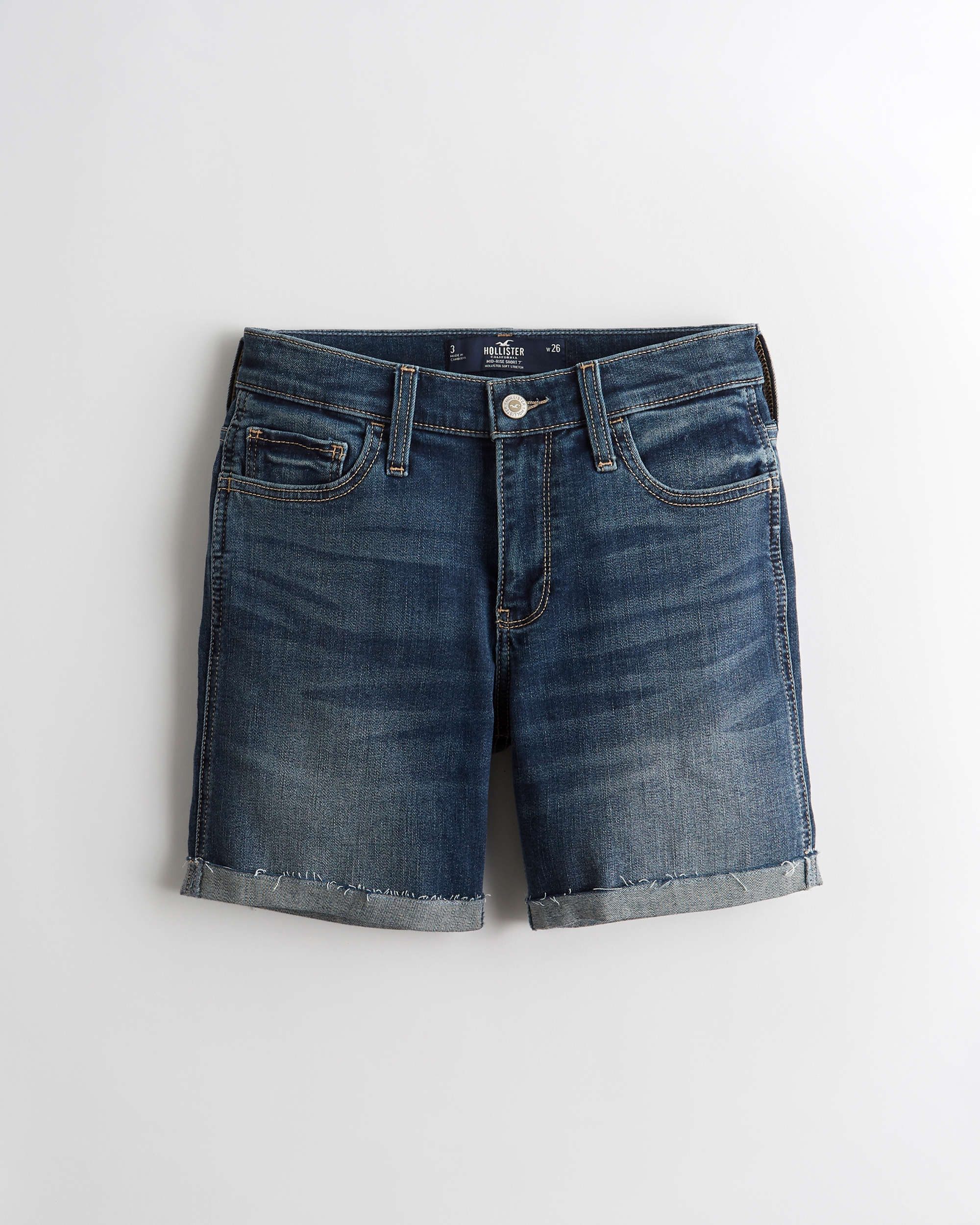 hollister ripped jean shorts