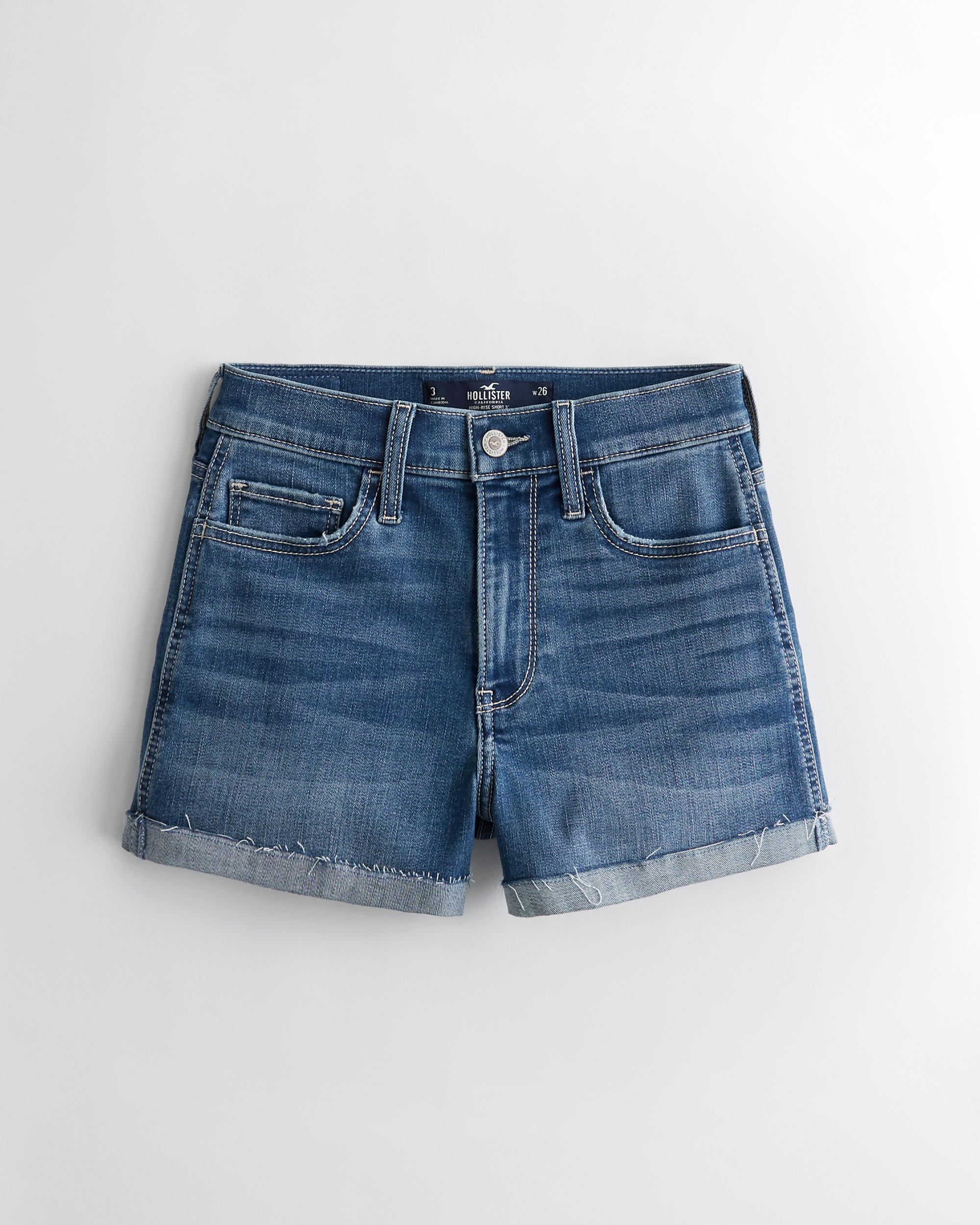 hollister denim shorts womens