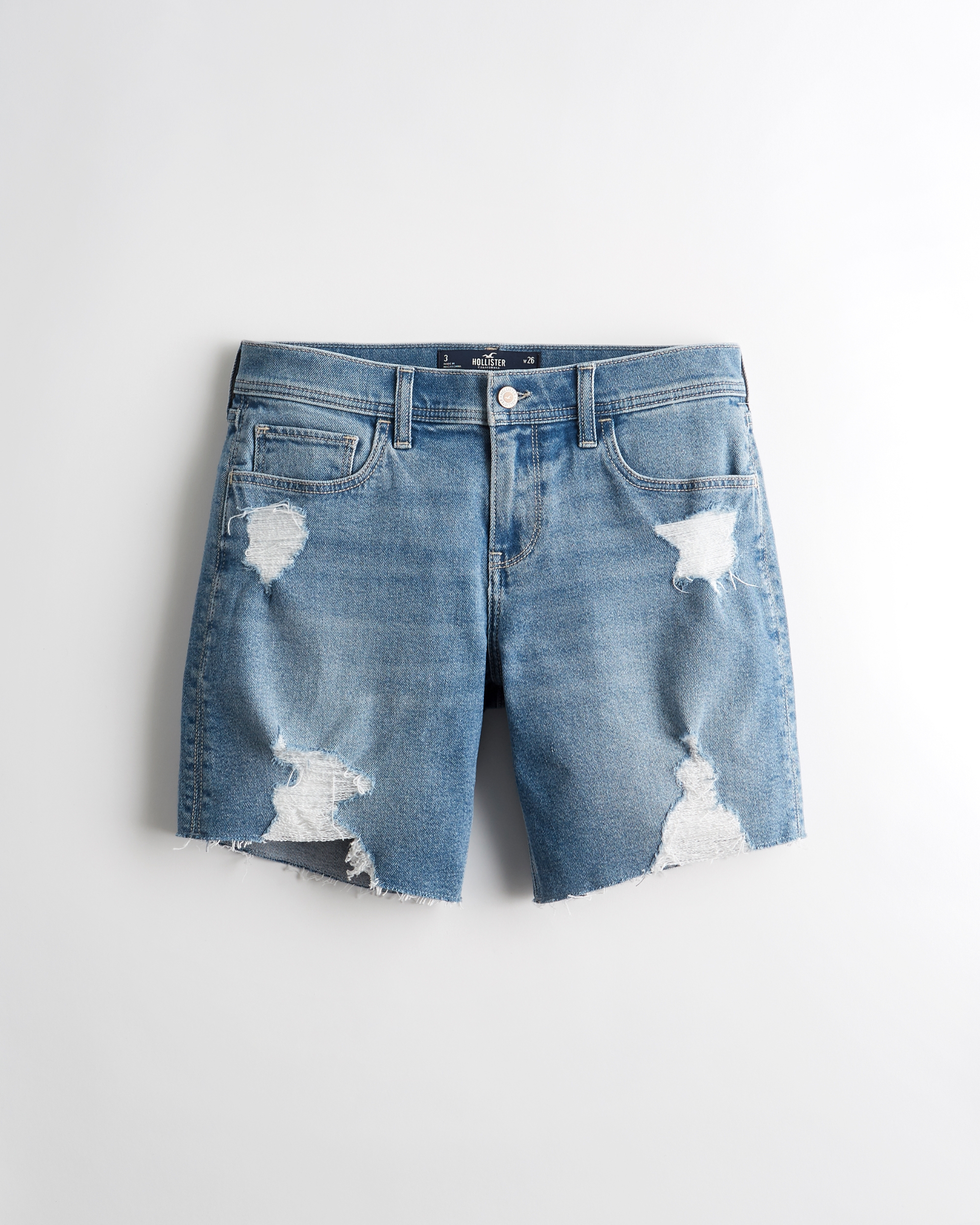 womens denim dad shorts